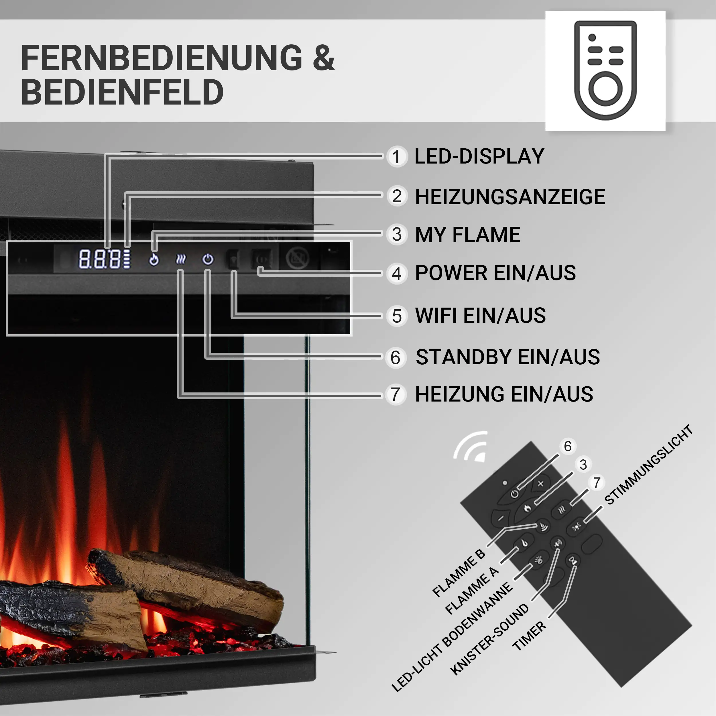 Balderia Elektrokamin schwarz Athena 44 1000/1500 Watt 49,5 x 112,8 cm Balderia Elektrokamin schwarz Athena 44 1000/1500 Watt 49,5 x 112,8 cm