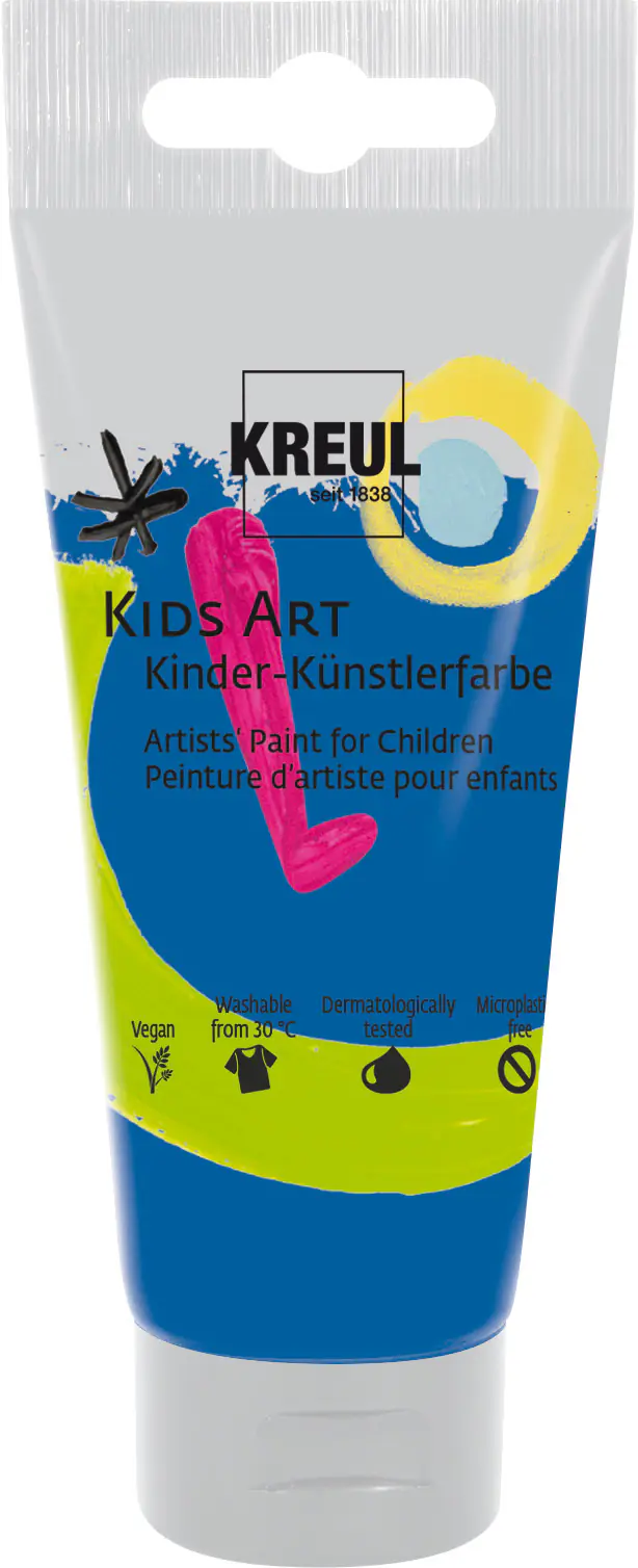 Kreul Kids Art Kinder-Künstlerfarbe königsblau Tube 75 ml