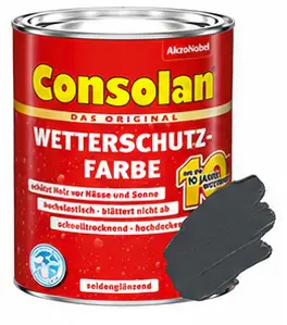 Consolan Wetterschutz-Farbe 0,75 L schiefer