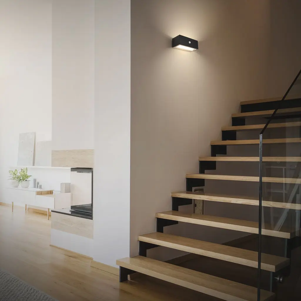 Briloner LED Akku-Außenwandleuchte Dogu schwarz 6,5W 700lm warmweiß Bewegungssensor