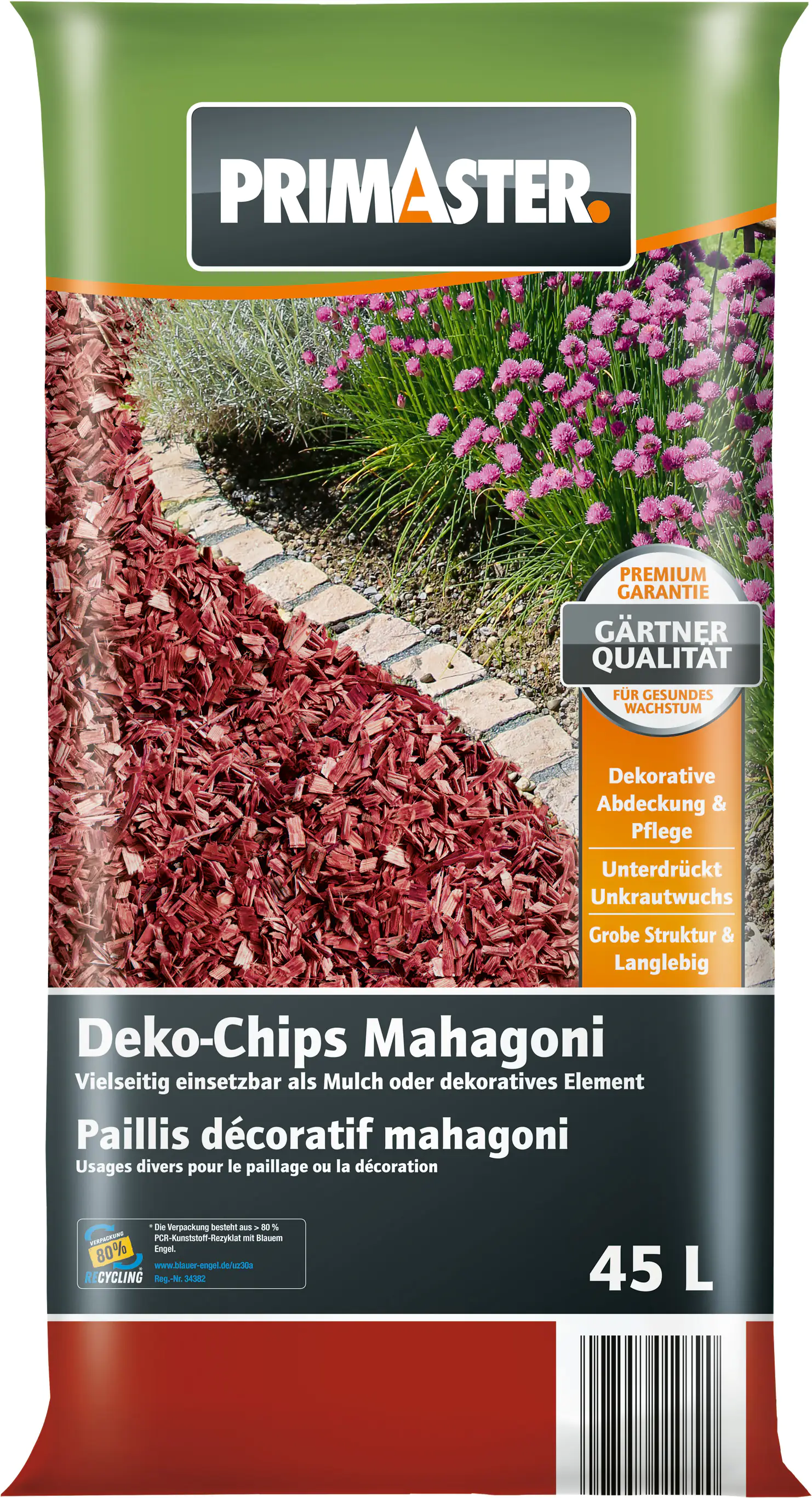 Primaster Deko - Holzchips Mahagoni 45 L Primaster Deko - Holzchips Mahagoni 45 L