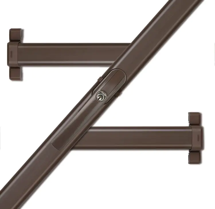 Abus Fensterzusatzschloss FOS550 braun