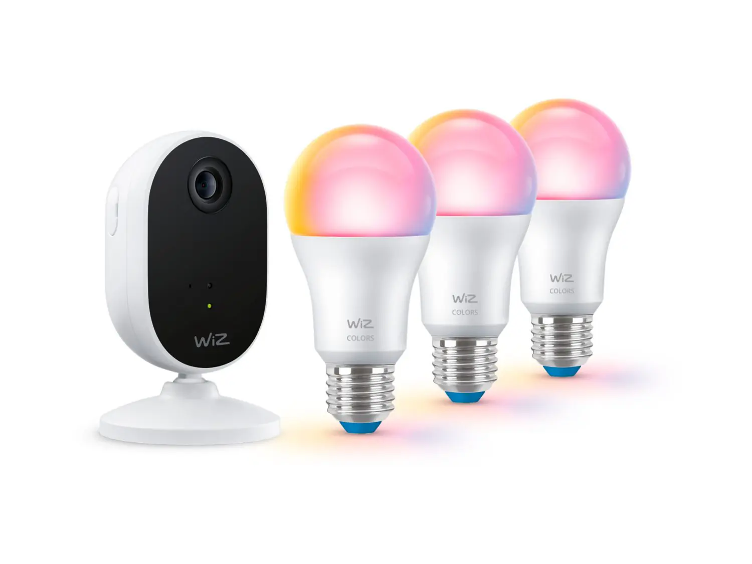 WiZ Sichheits-Kamera Starterset mit LED-Leuchtmittek für Innen Wifi 1080 P WiZ Sichheits-Kamera Starterset mit LED-Leuchtmittek für Innen Wifi 1080 P
