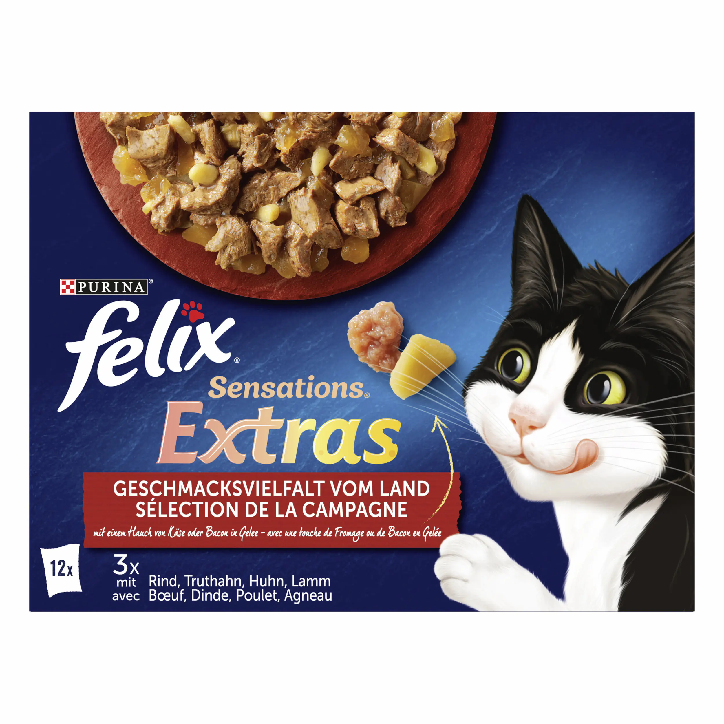 Felix Sensations Extras Geschmacksvielfalt vom Land 12 x 85g