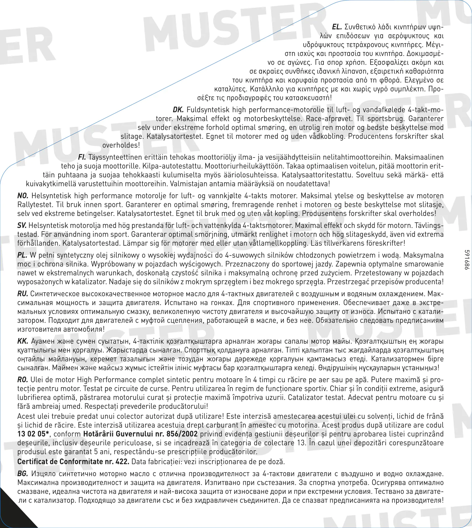 Liqui Moly 4-Takt Motoröl 4T Synth 10W-50 Street Race 4 L