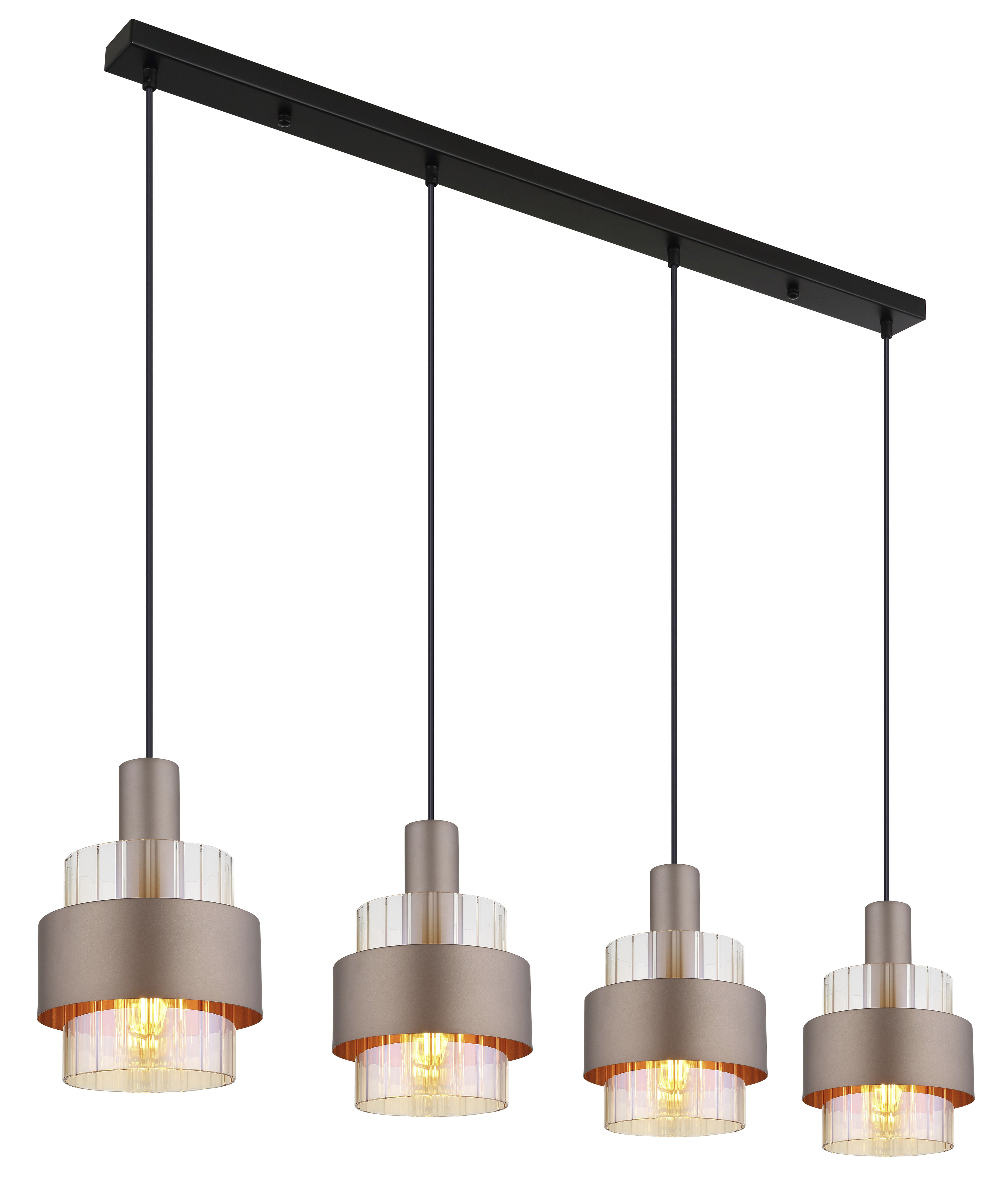 Globo Hängeleuchte Milley 110 x 150 cm bronze matt