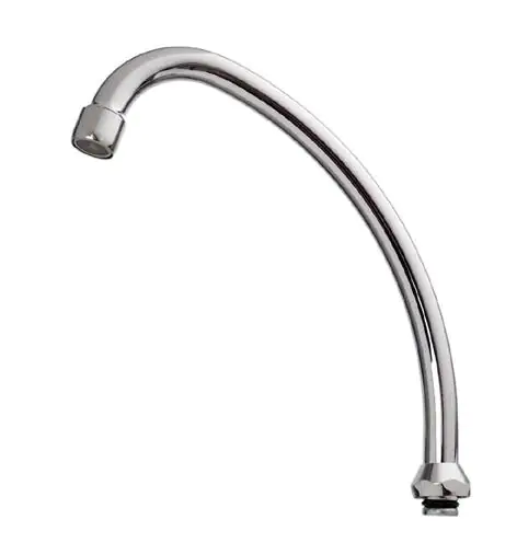 Cornat Rohrauslauf Hu-Form 18 cm verchromt