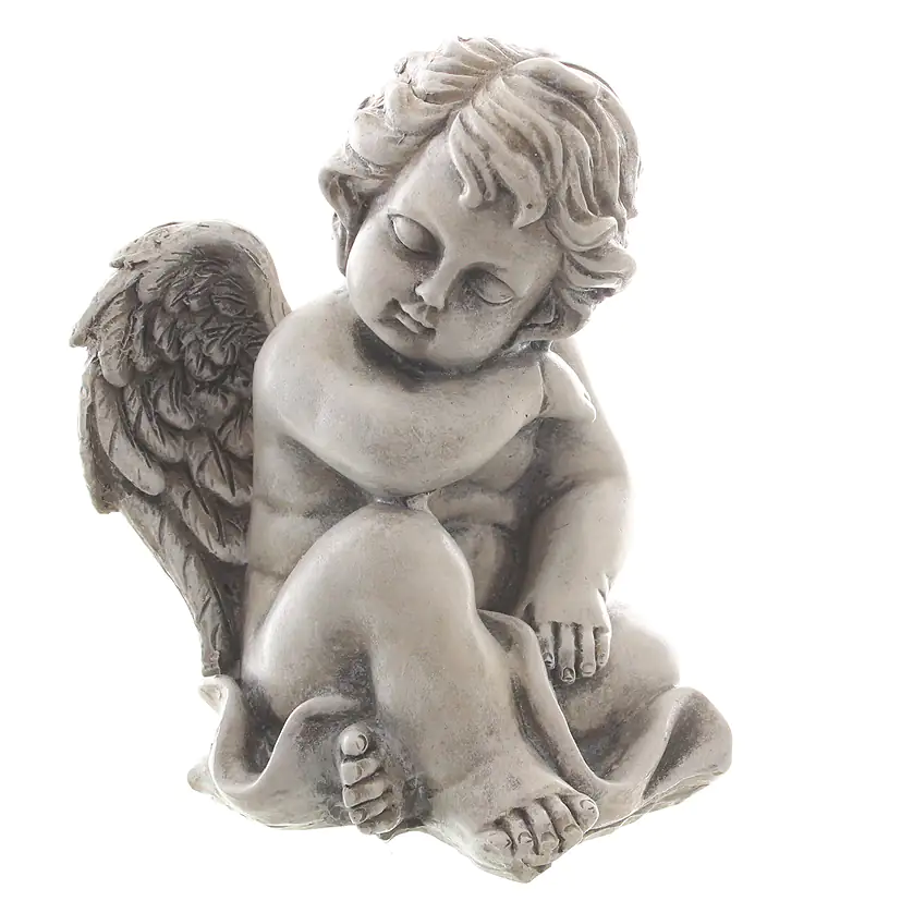 Dragimex Engel sitzend 11,5 x 10 x 13,5 cm