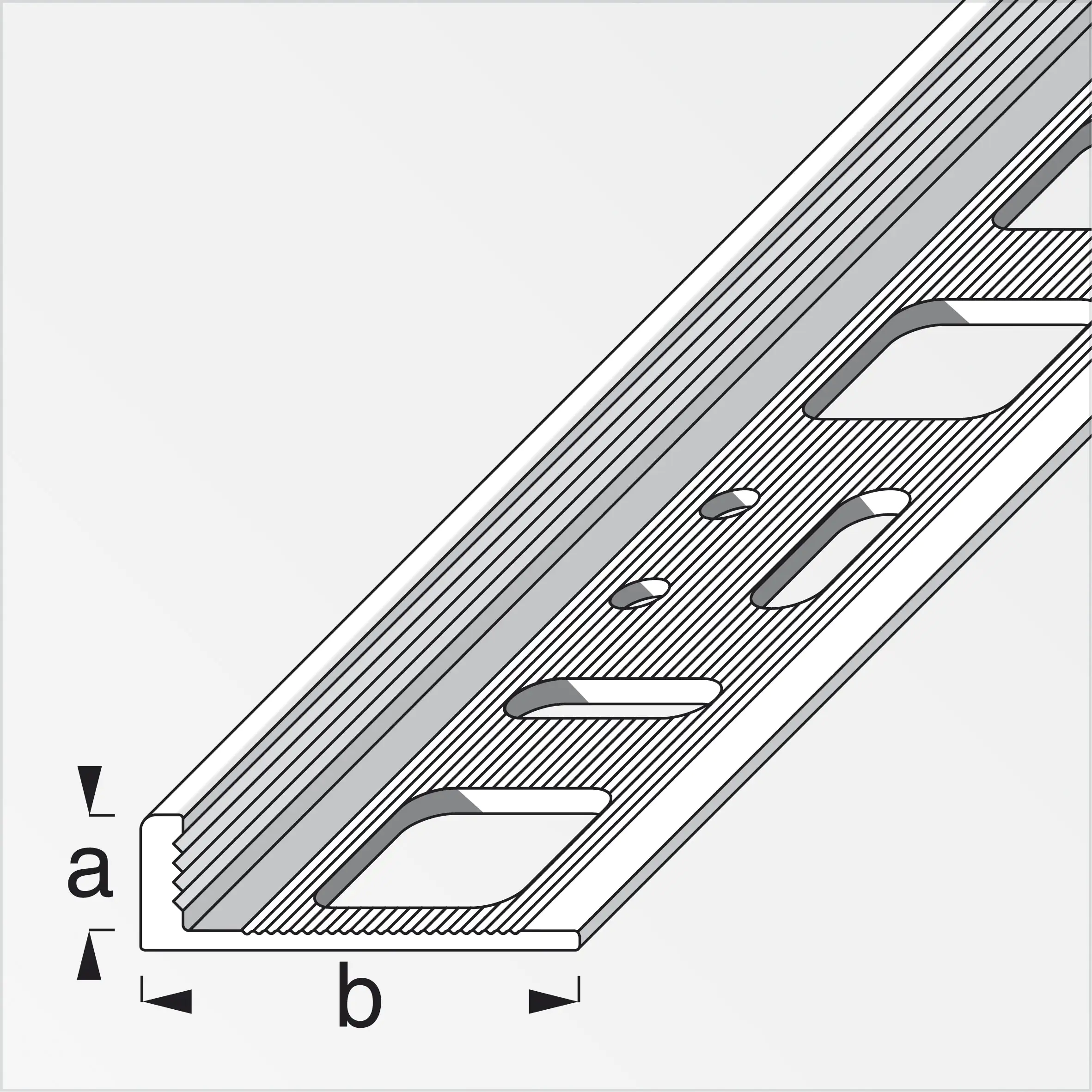 alfer Winkelprofil 2.5 m, 8 x 21 mm PVC (Kunststoff) glatt weiss