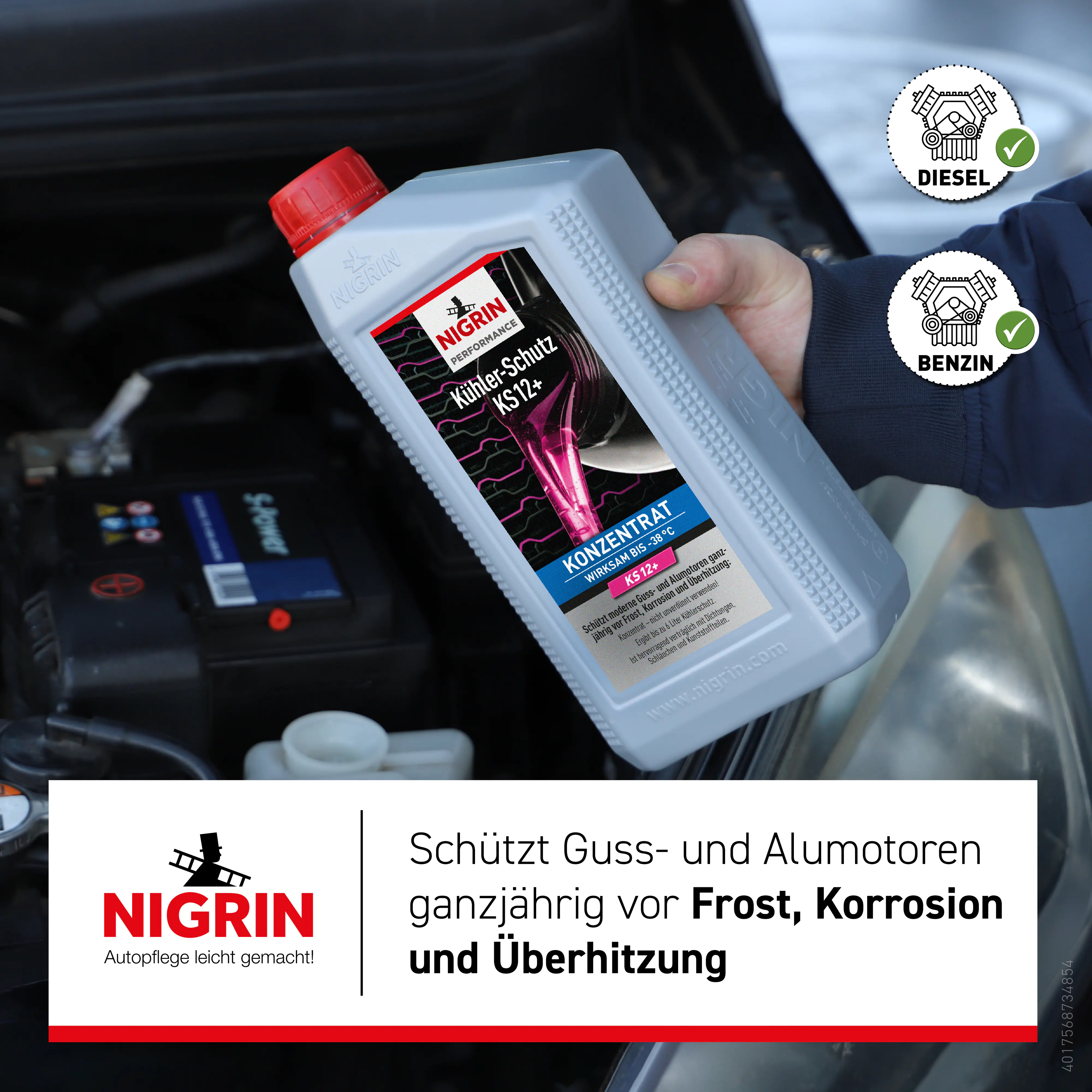 Nigrin Performance Kühlerfrostschutz KS12+ 1,5 L Nigrin Performance Kühlerfrostschutz KS12+ 1,5 L
