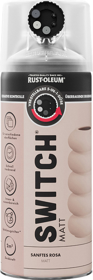 Rust-Oleum Sprühlack Switch 400 ml sanftes rosa matt