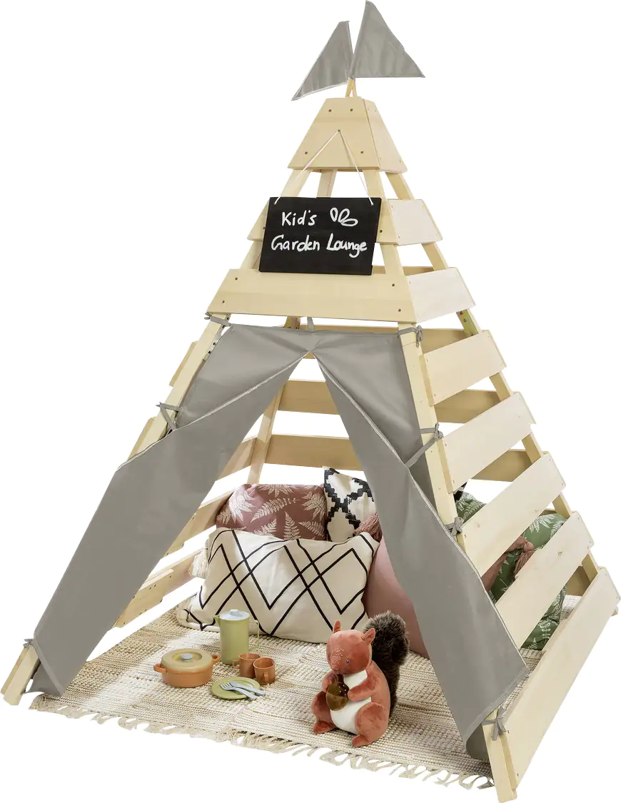 Muddy Buddy Outdoor Tipi Dreamer natur 135 x 135 x 170 cm Muddy Buddy Outdoor Tipi Dreamer natur 135 x 135 x 170 cm