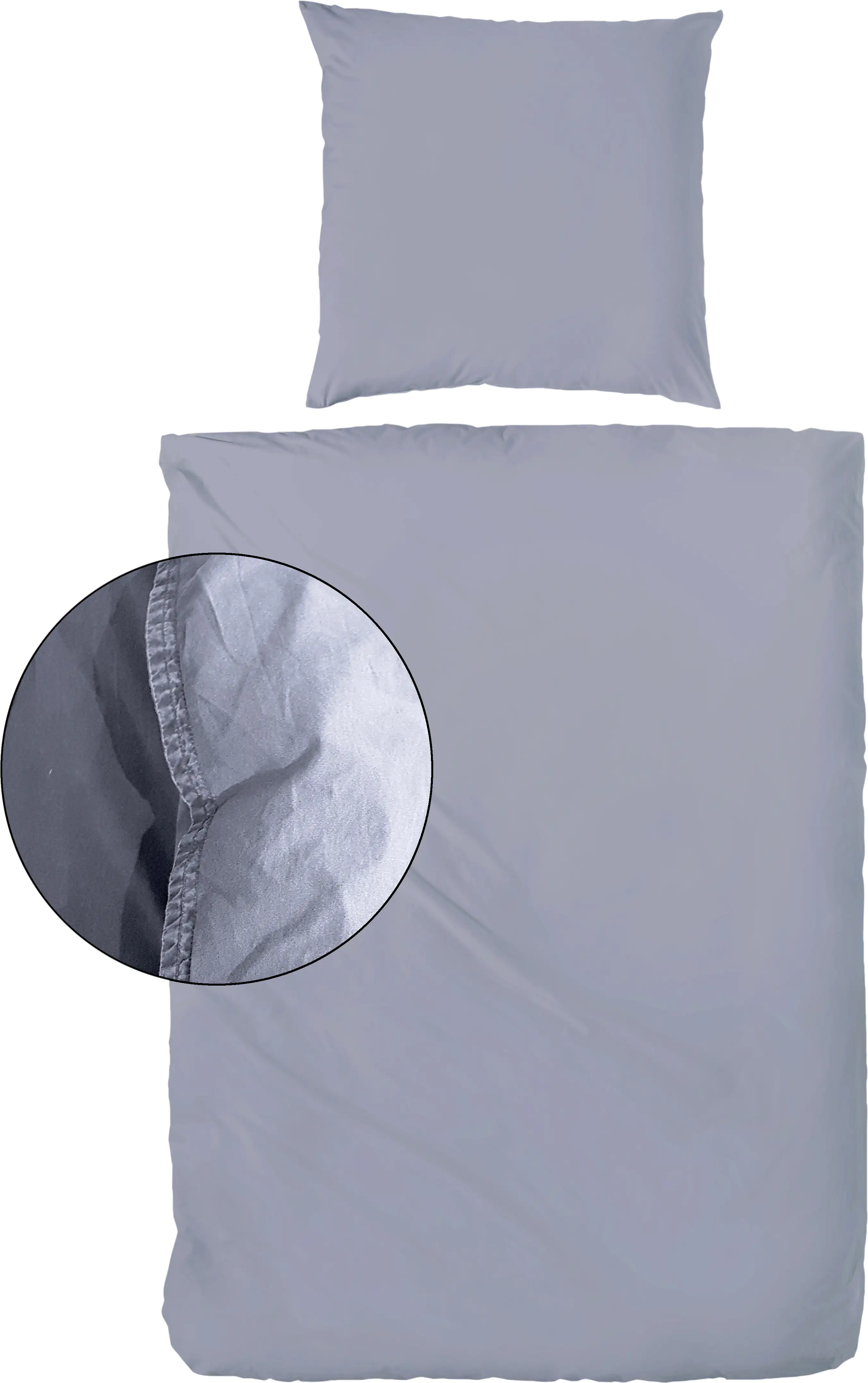 Vario Bettwäsche Renforce Stone washed denim, 135 x 200 cm