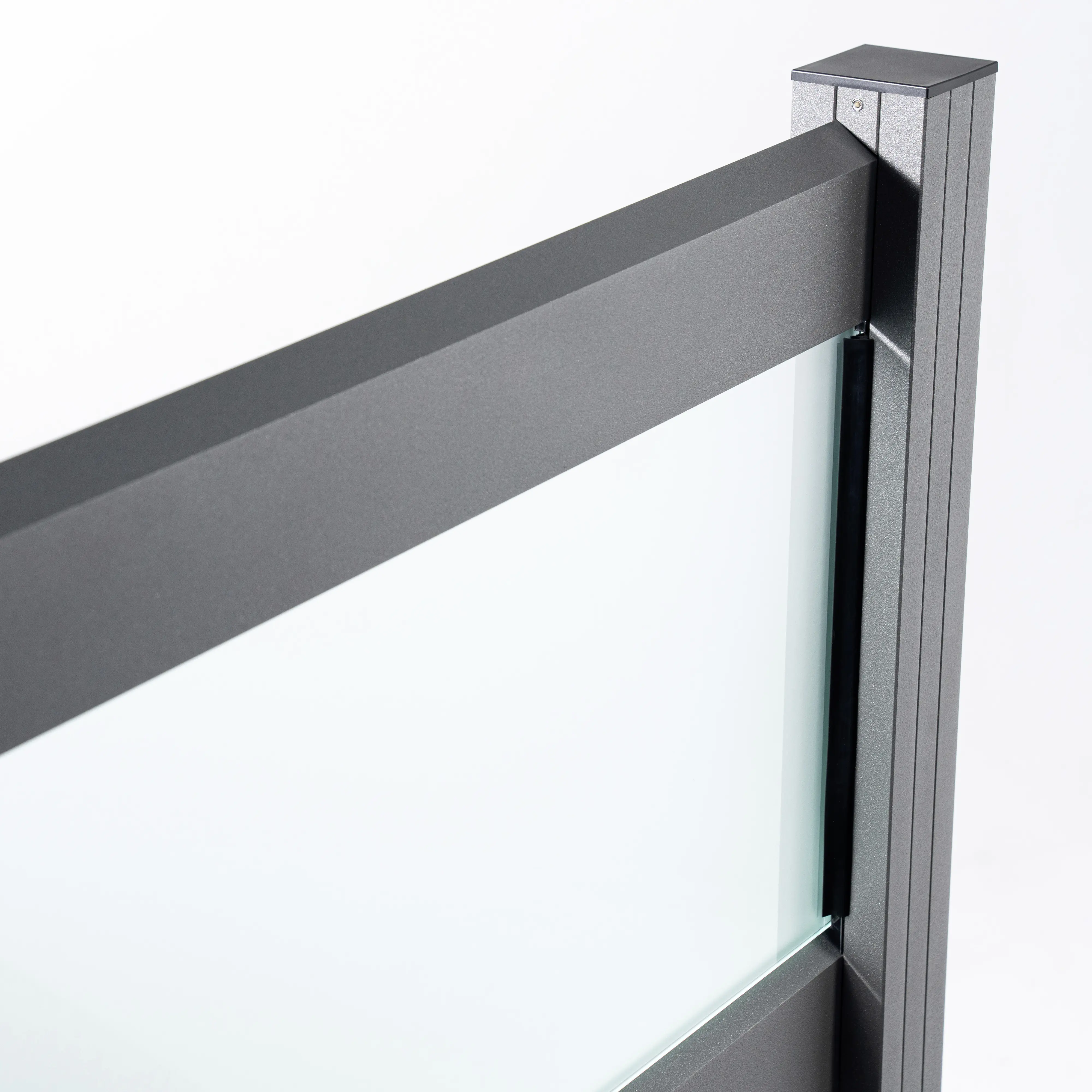Ambiente Alu-Zaun Erweiterungsset Rhombus MINI 187 x 124,2 cm grau 