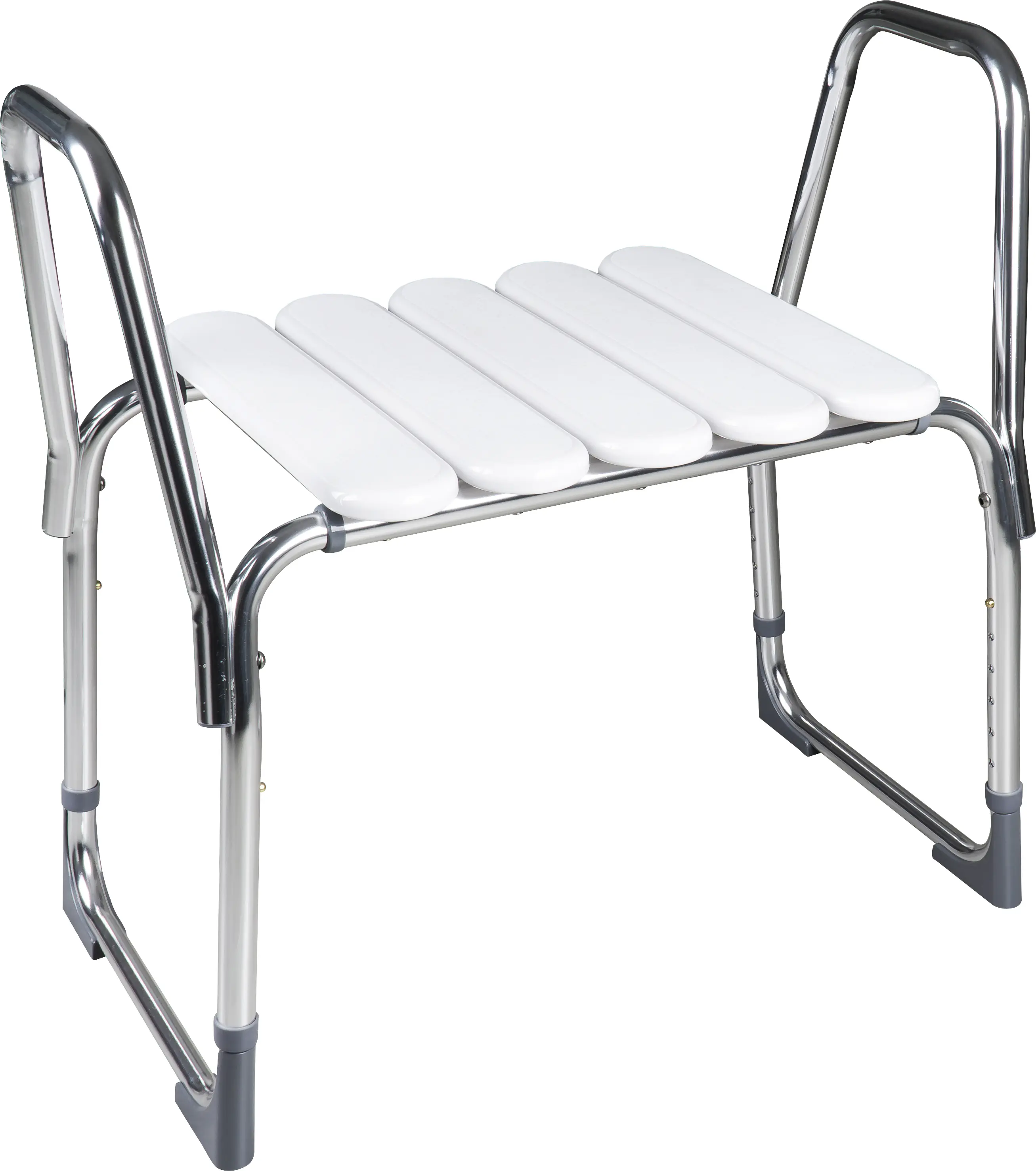 Ridder Armlehnen für Bad-Hocker Pro, chromfarben, Aluminium