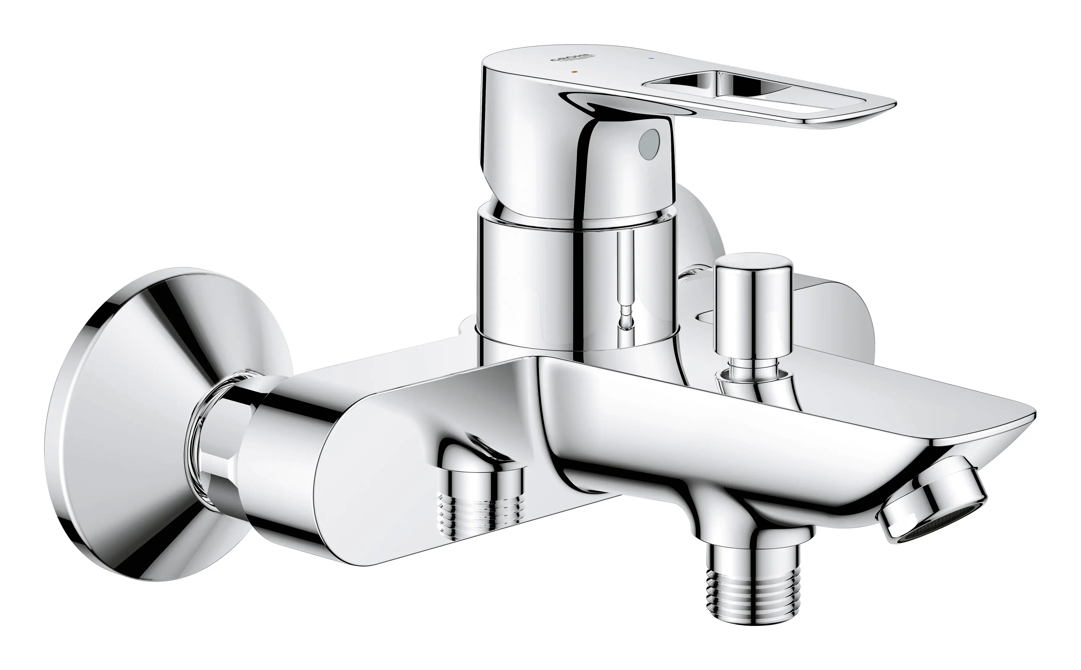 Grohe Start Loop Einhand-Wannenbatterie, 1/2", chrom, mit langlebiger Oberfläche