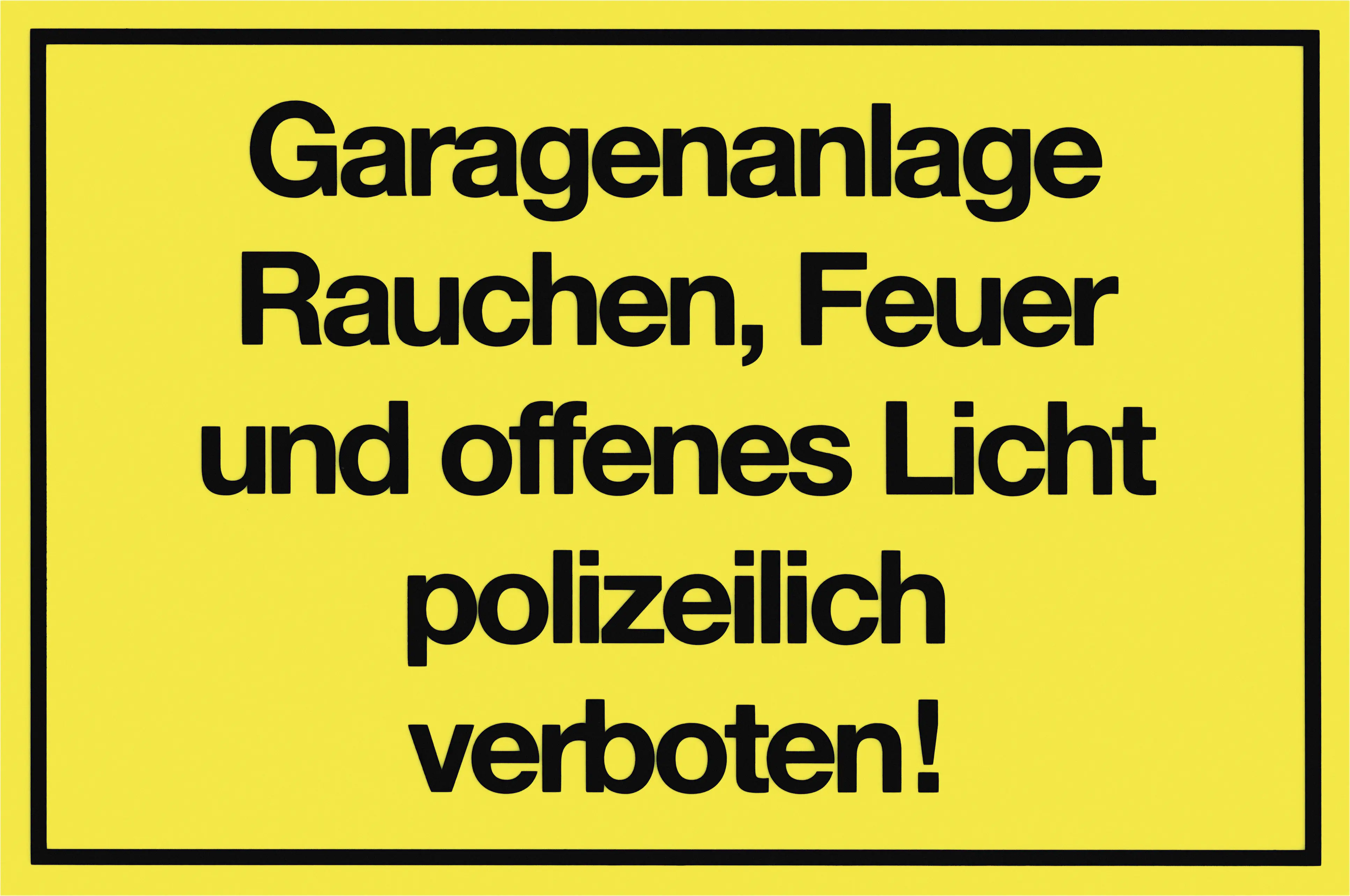 Conmetall Hinweisschild Garagenanlage 200 x 300 mm