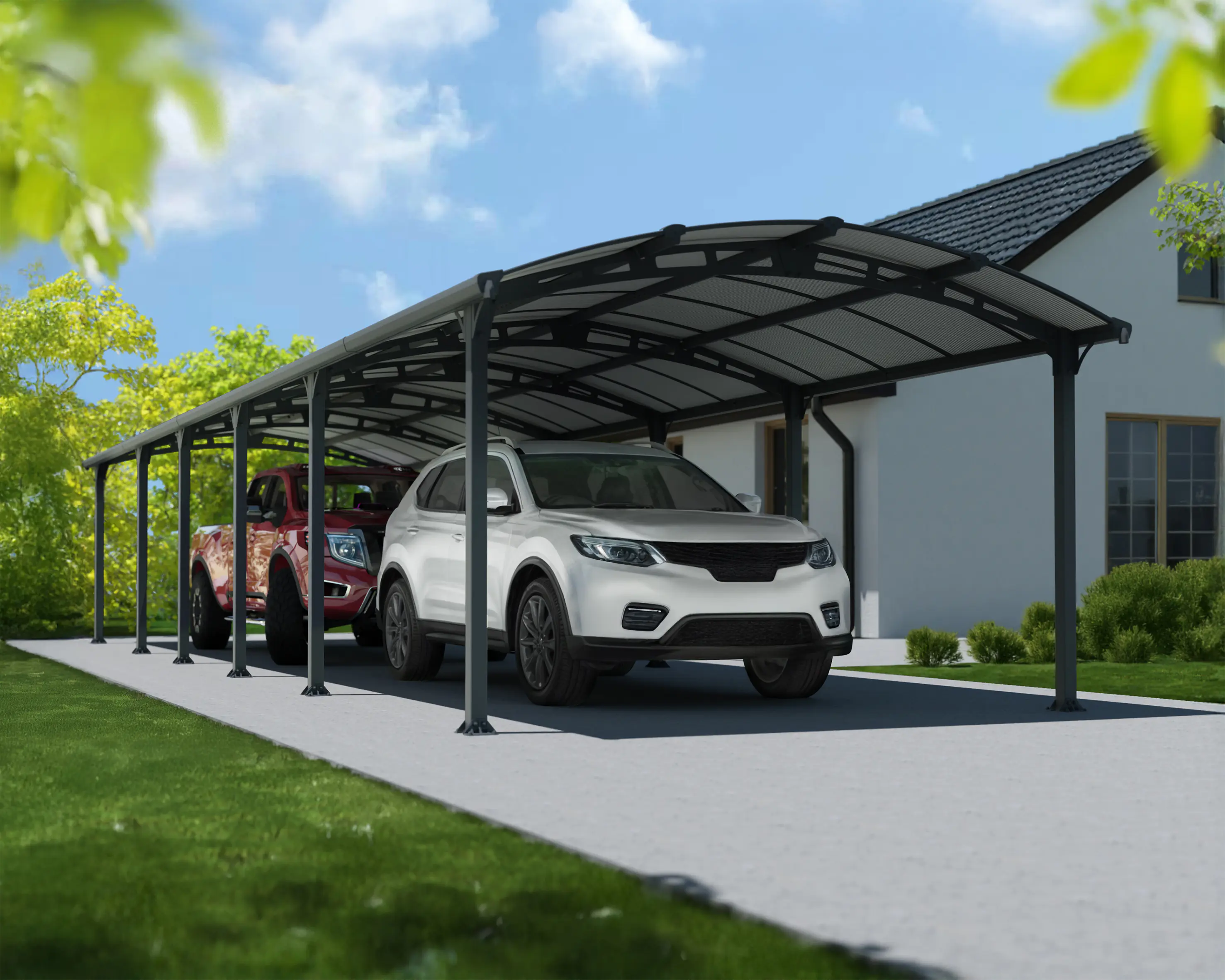 Canopia Carport Arcadia 12700 1290 x 359 x 242 cm (L x B x H) Canopia Carport Arcadia 12700 1290 x 359 x 242 cm (L x B x H)