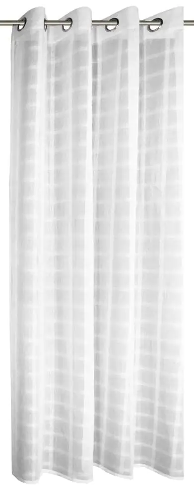 Neusser Collection Ösenschal Karo weiß, 140 x 245 cm