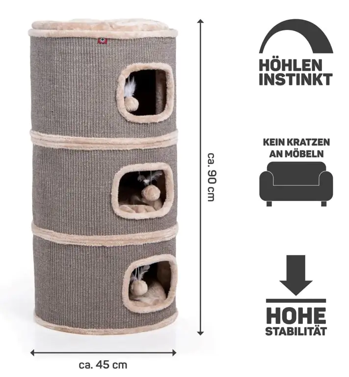 CanadianCat Kratztonne Tony H 90 cm beige CanadianCat Kratztonne Tony H 90 cm beige
