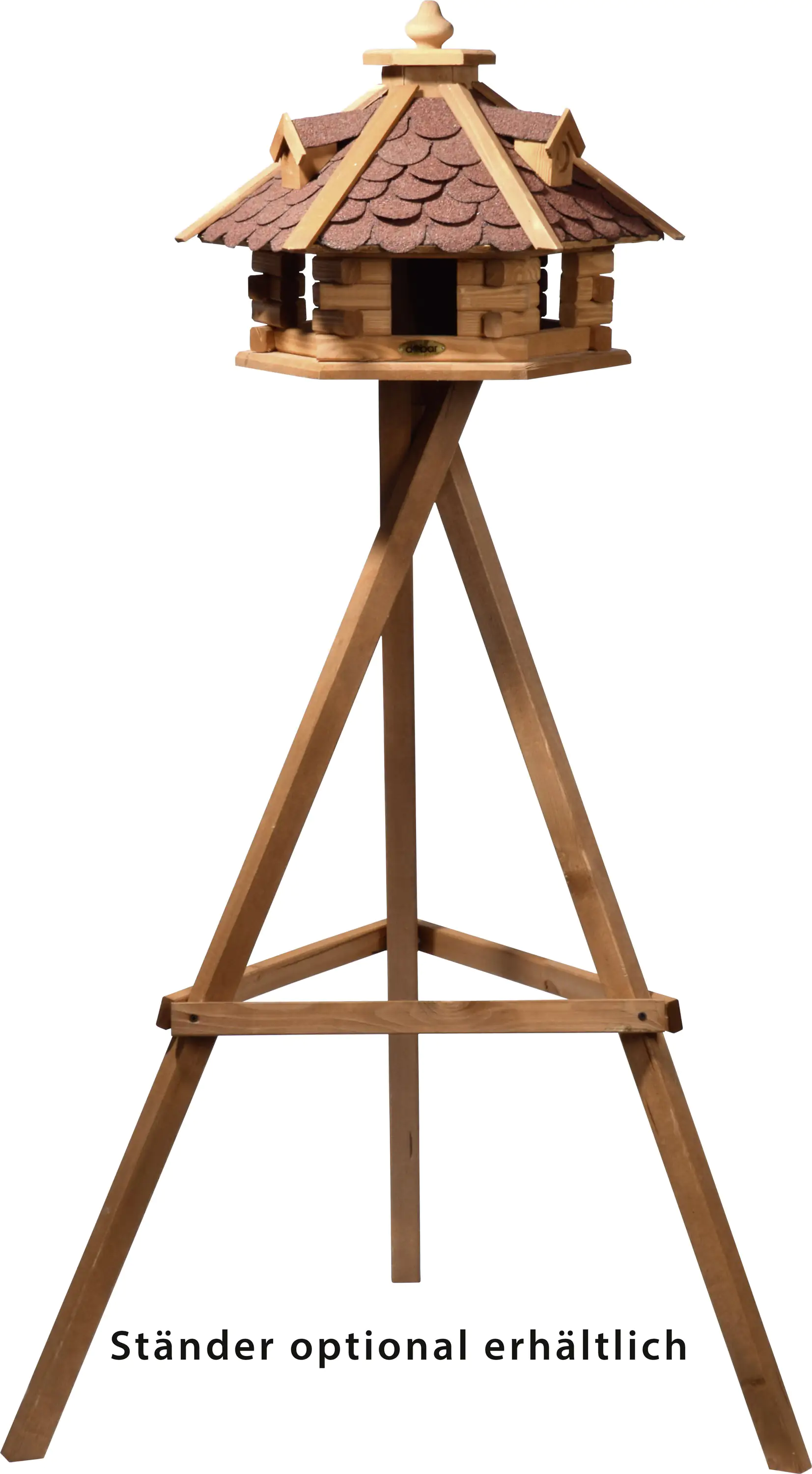 Dobar Vogelhaus Rustikal 6-eckig Kiefernholz natur/rot LxBxH: 51x45x37 cm Dobar Vogelhaus Rustikal 6-eckig Kiefernholz natur/rot LxBxH: 51x45x37 cm