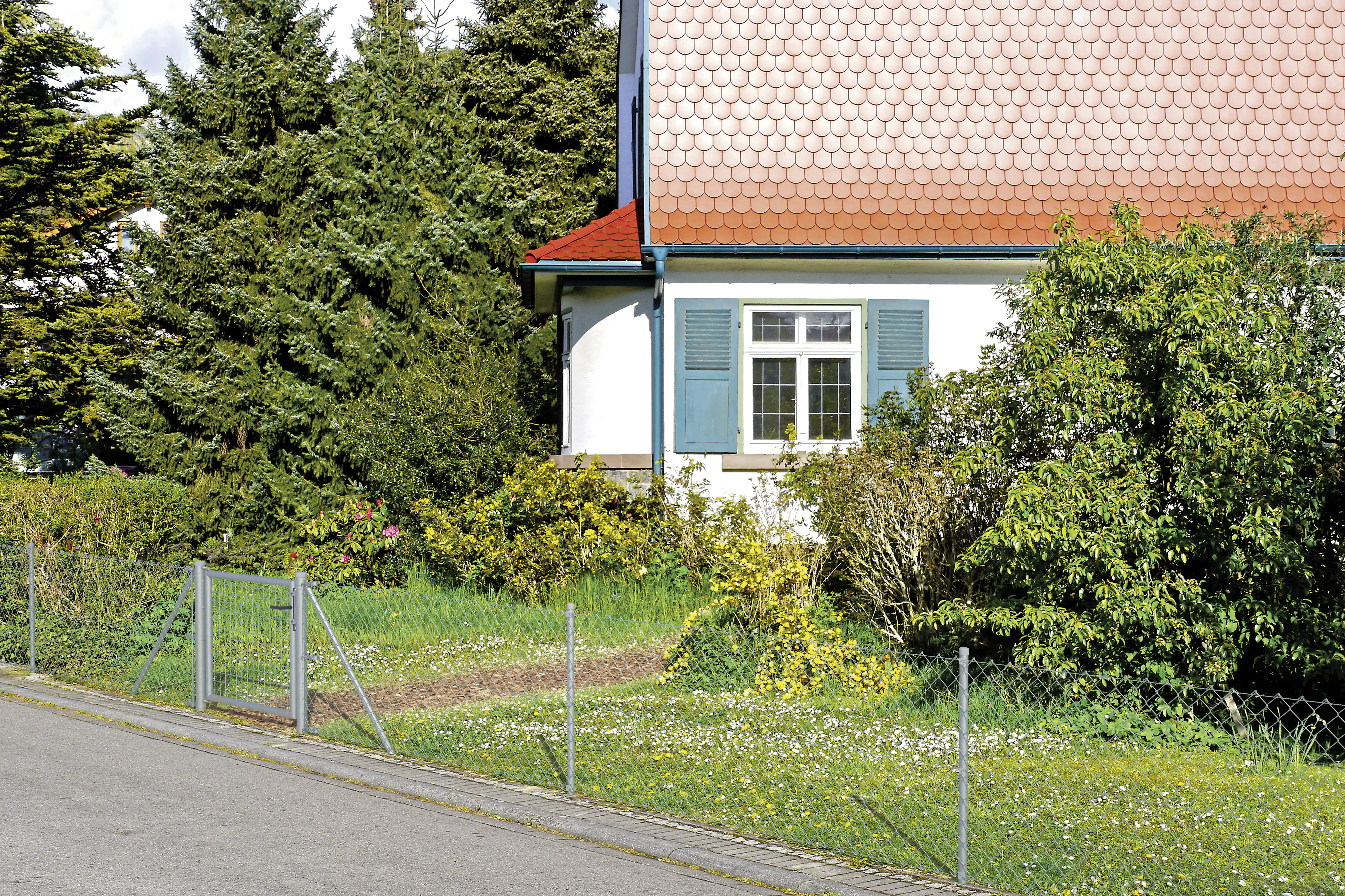 4004338600792_2150498 Alberts Zaunanschluss-Set zweiseitige Verbindung Ø 6 cm 75 cm grün 2 Stk