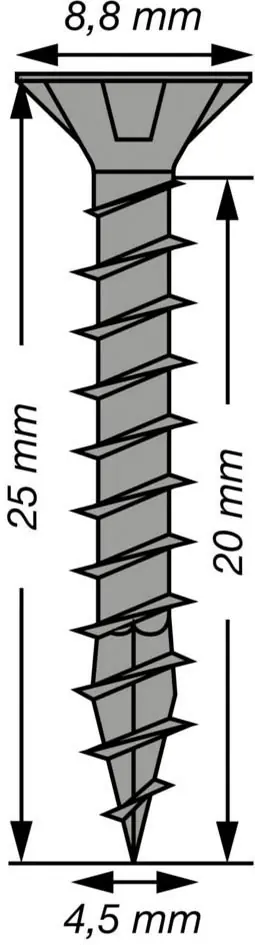 Spax Universalschrauben 4,5 x 25 mm T20 Vollgewinde - 75 Stk. 