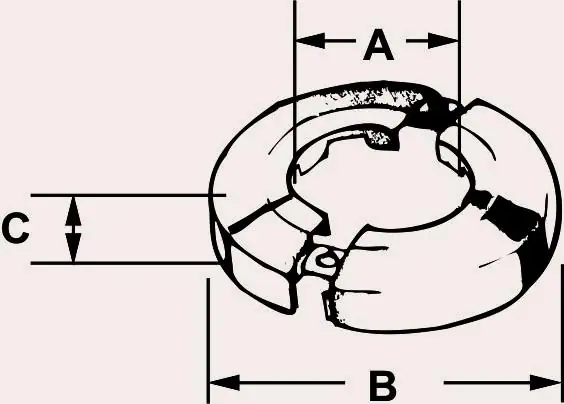 Cornat Klapprosette verchromt 3/4" x 10 mm Ø 66 mm