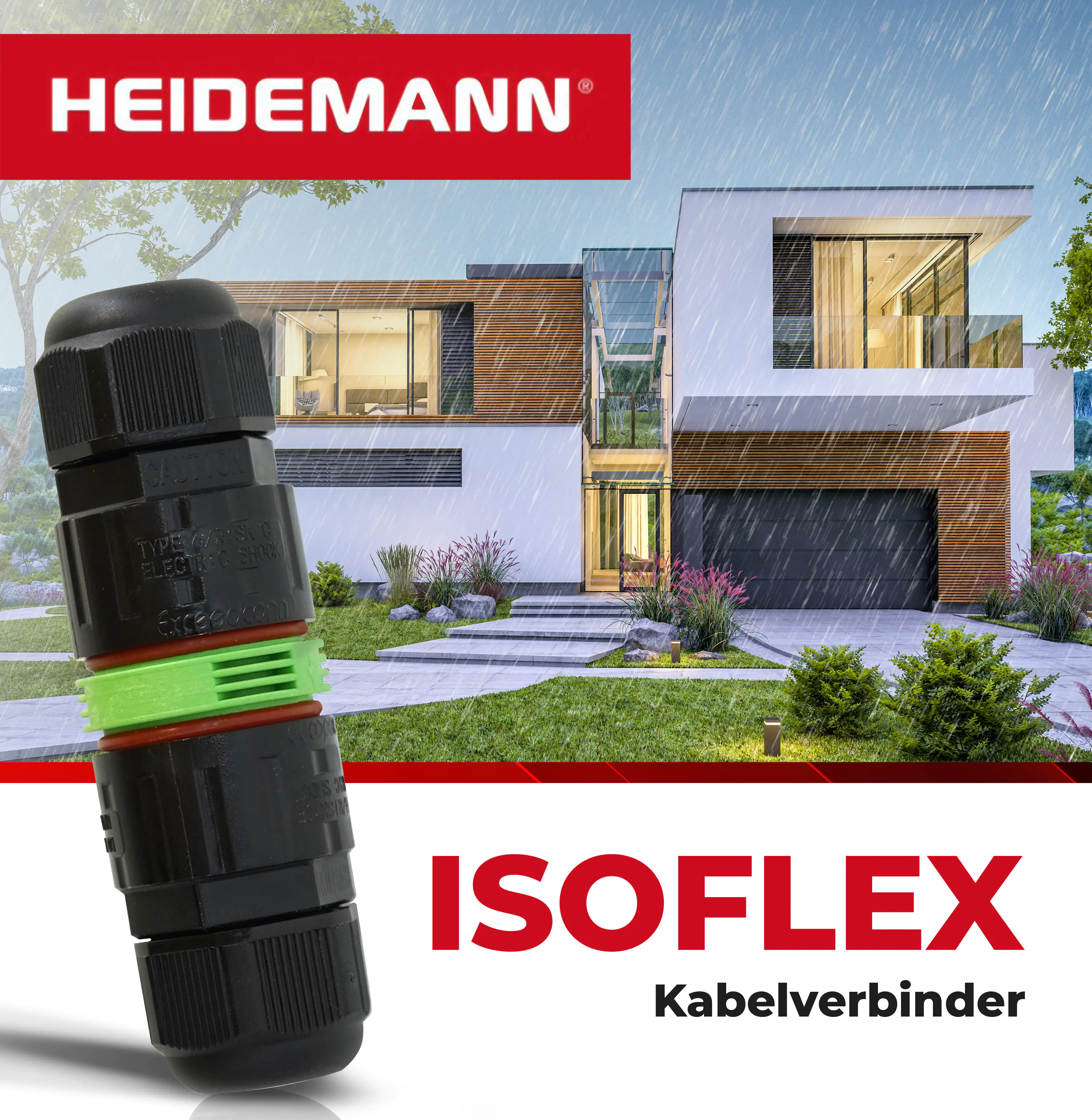 Heidemann Iso Flex Kabelverbinder 3-polig Heidemann Iso Flex Kabelverbinder 3-polig