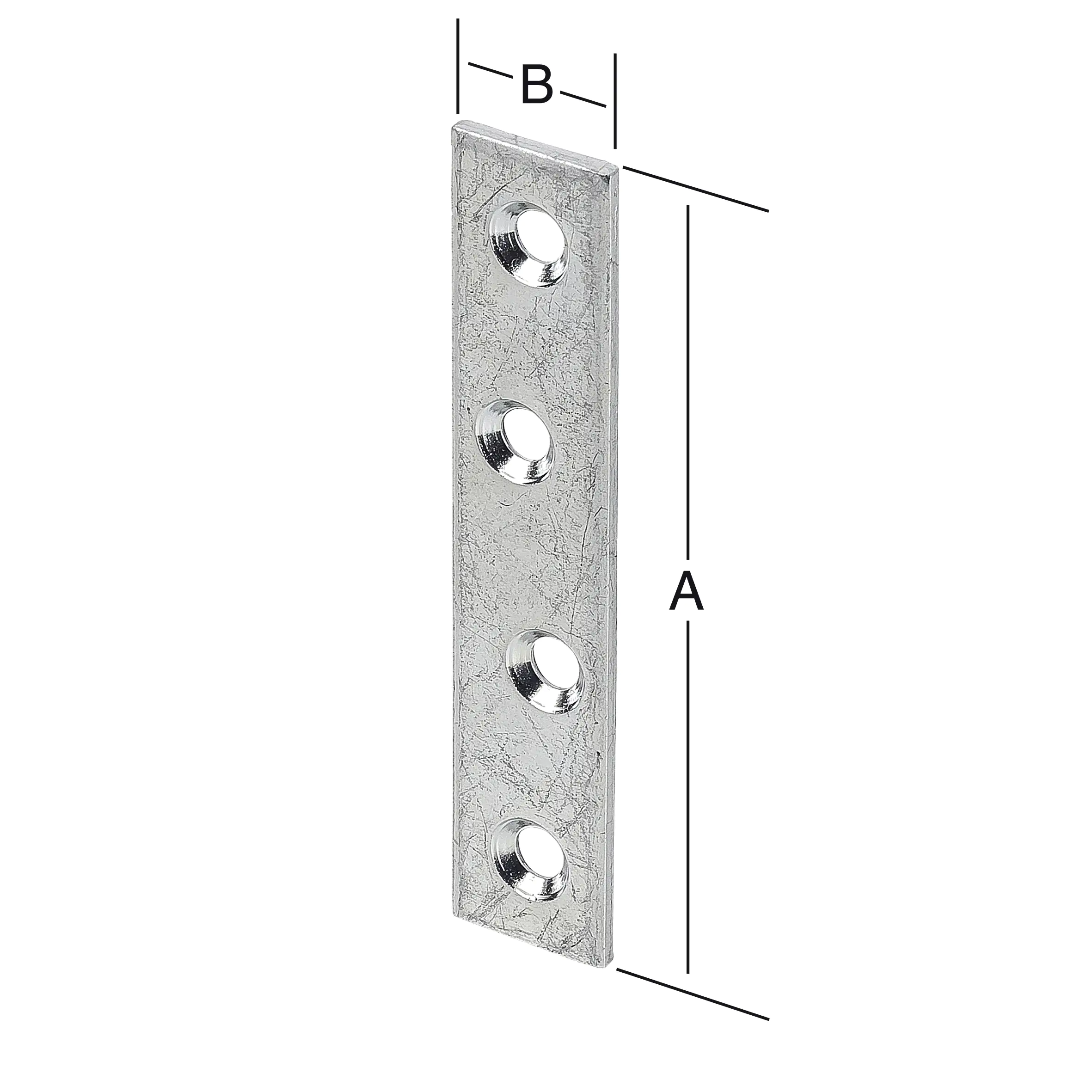 Vormann Verbindungsbleche verzinkt 80 x 15 mm