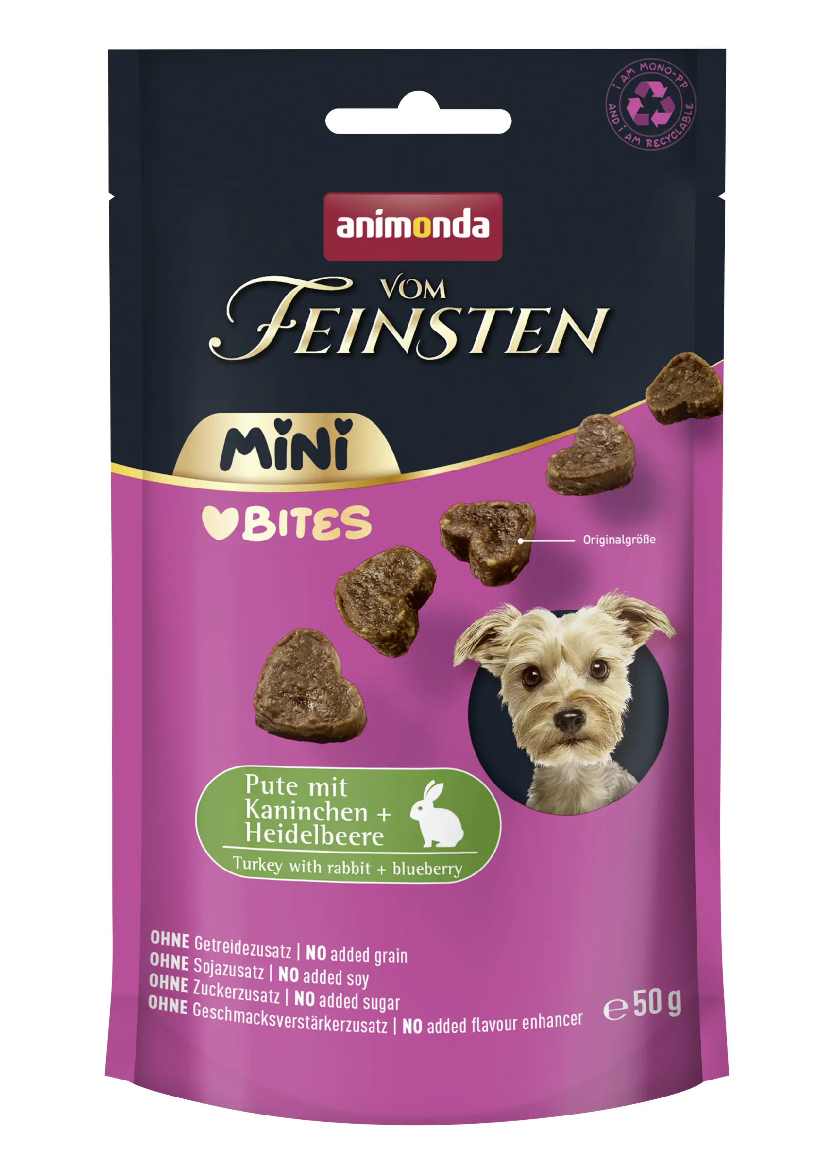 Animonda vom Feinsten Hundesnack Adult 50 g Pute mit Kaninchen & Heidelbeeren