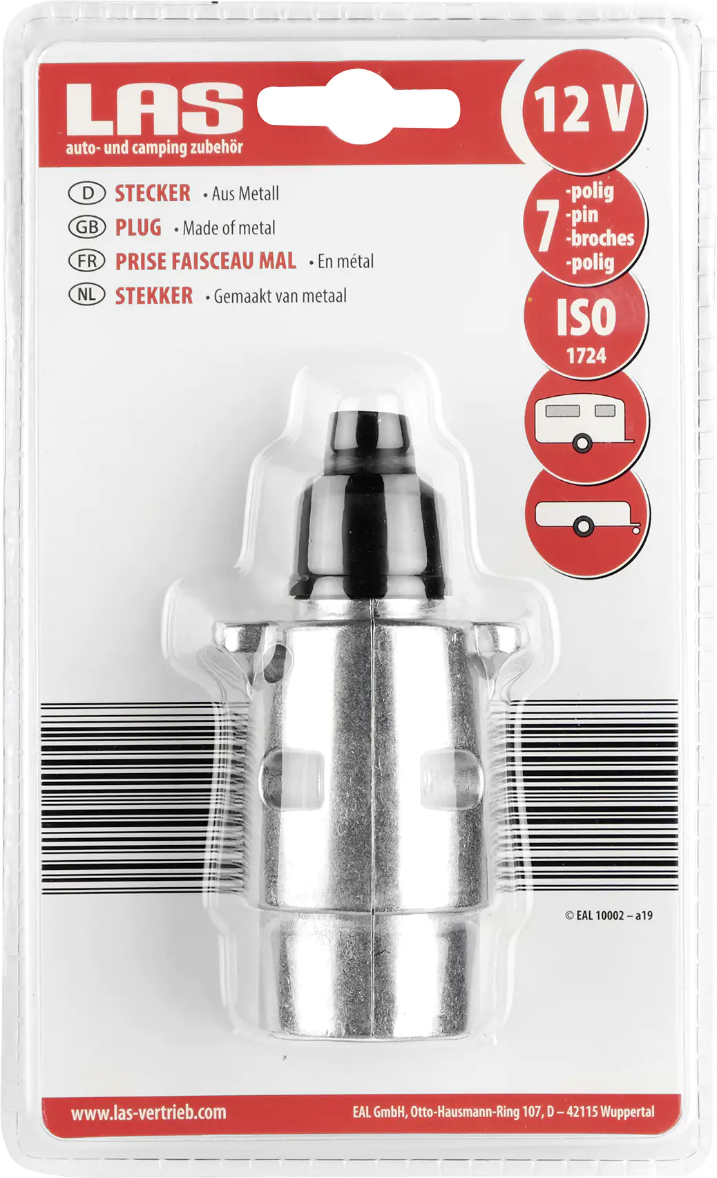 LAS Stecker 7-polig silber