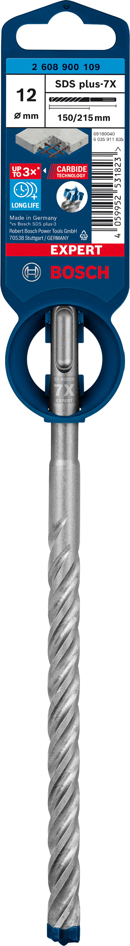 Bosch Expert SDS plus-7X Hammerbohrer 12 x 150 x 215 mm