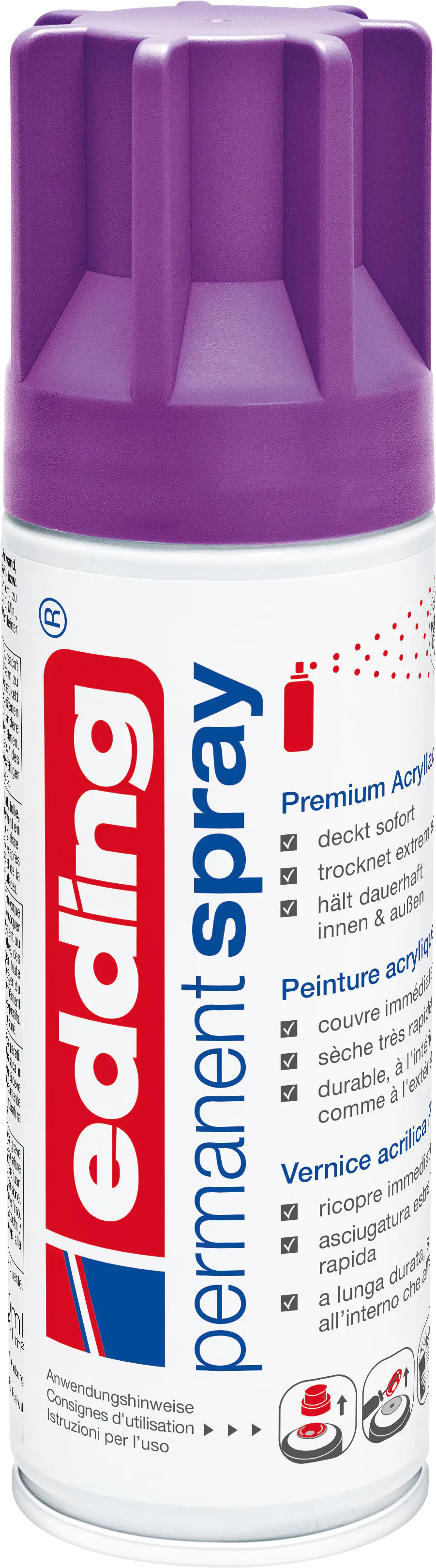edding 5200 Permanent Spray Premium Acrylic Paint, beere, matt