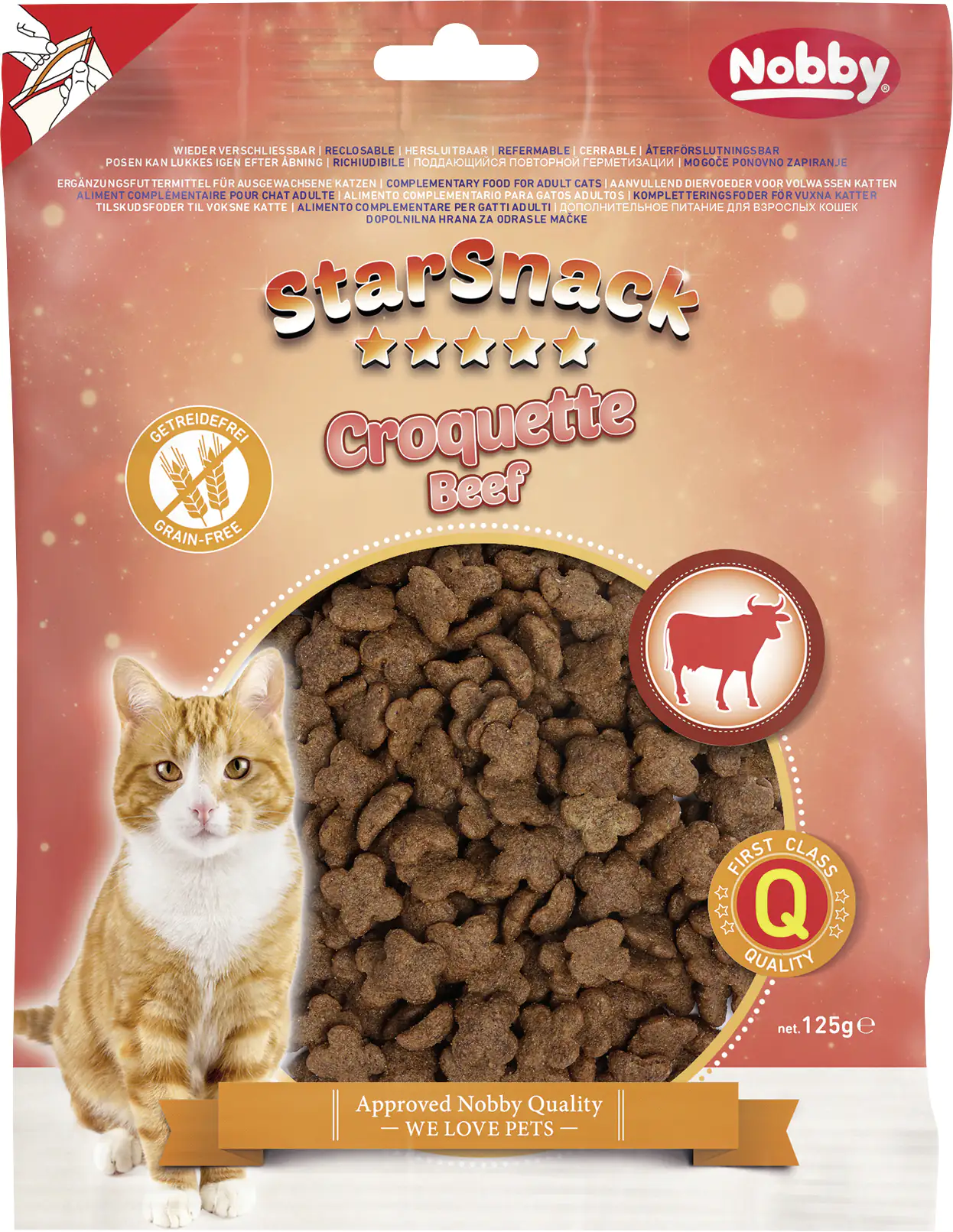 Nobby StarSnack Croquette Beef getreidefrei 125 g