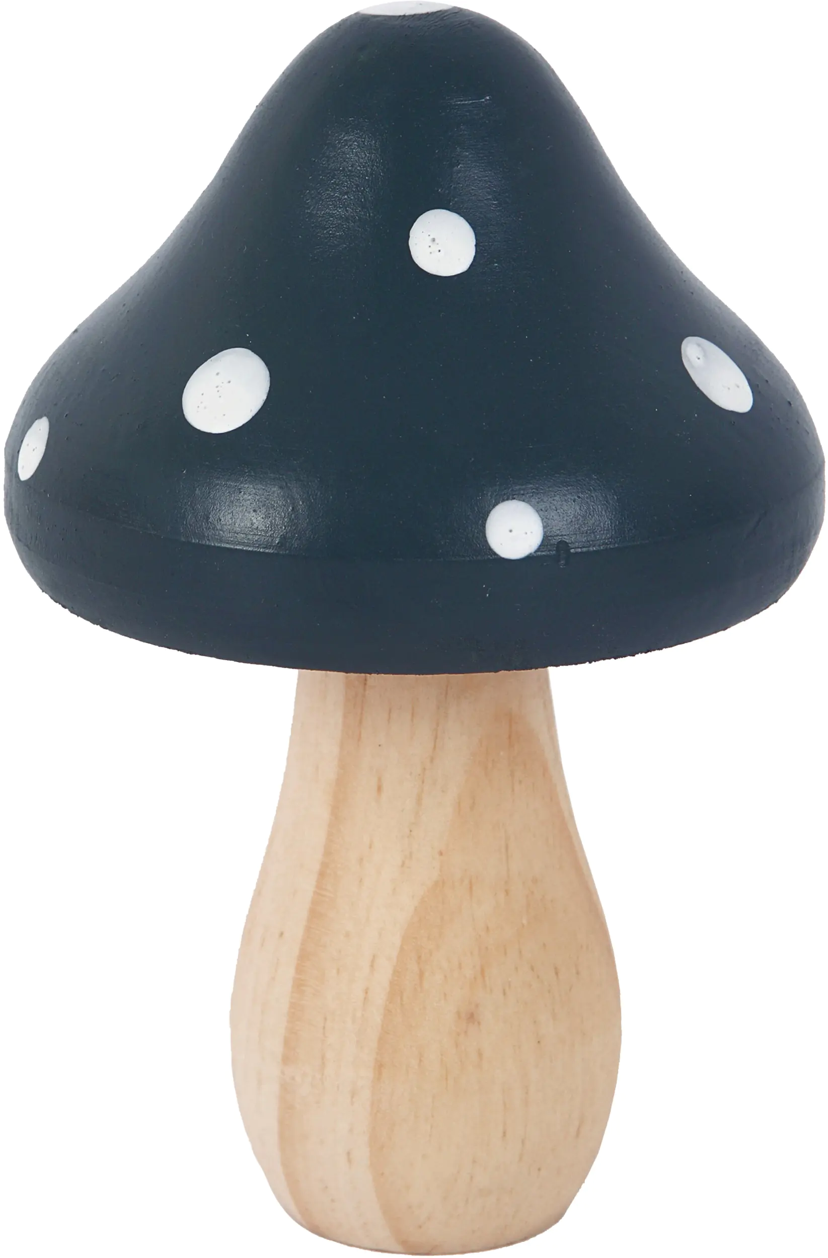 TrendLine Deko Holz Pilz 11 x 7 cm dunkelgrau TrendLine Deko Holz Pilz 11 x 7 cm dunkelgrau