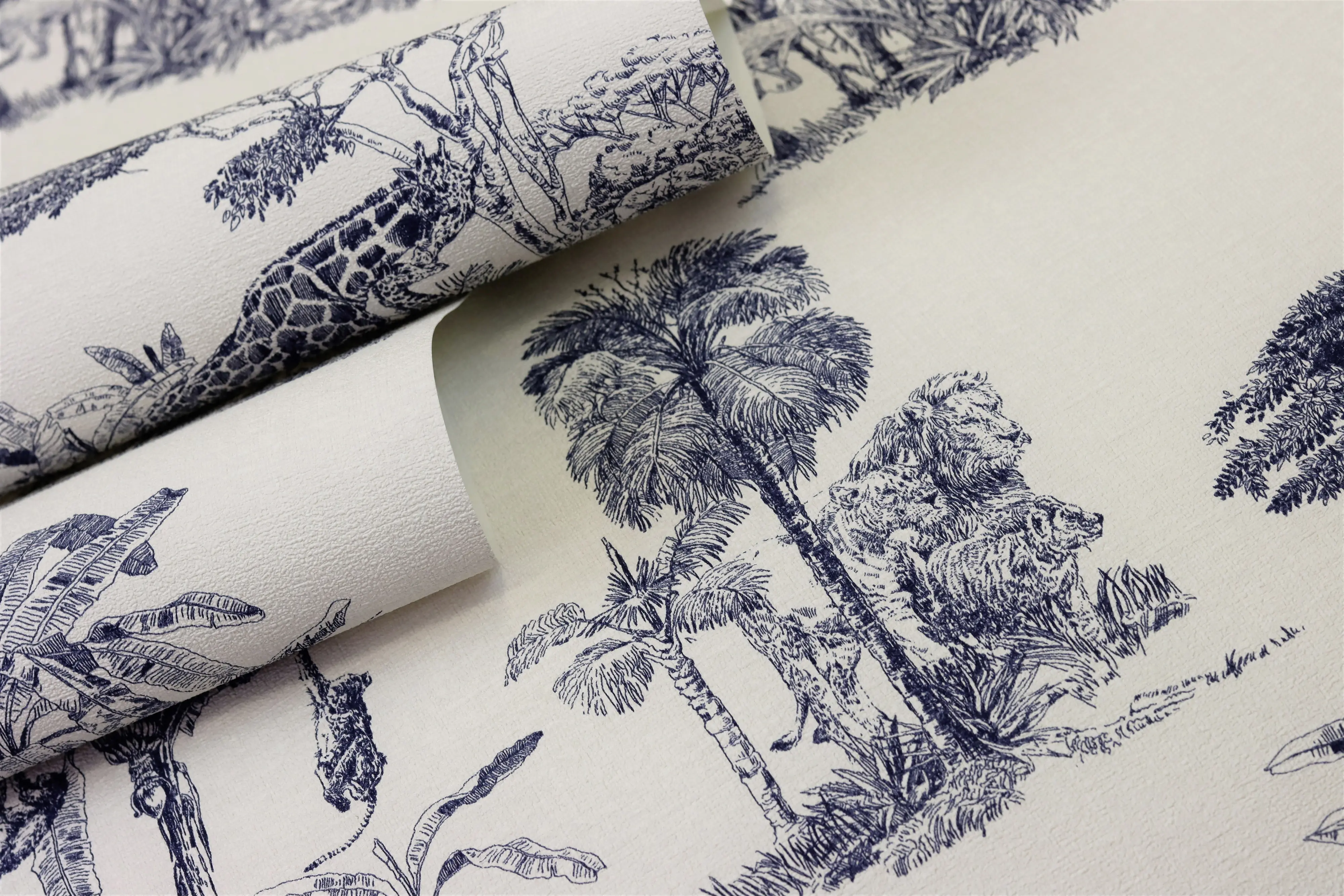 Rasch Vliestapete 555011 Blau-Indigo Muster & Motive 10,05 m x 0,53 m