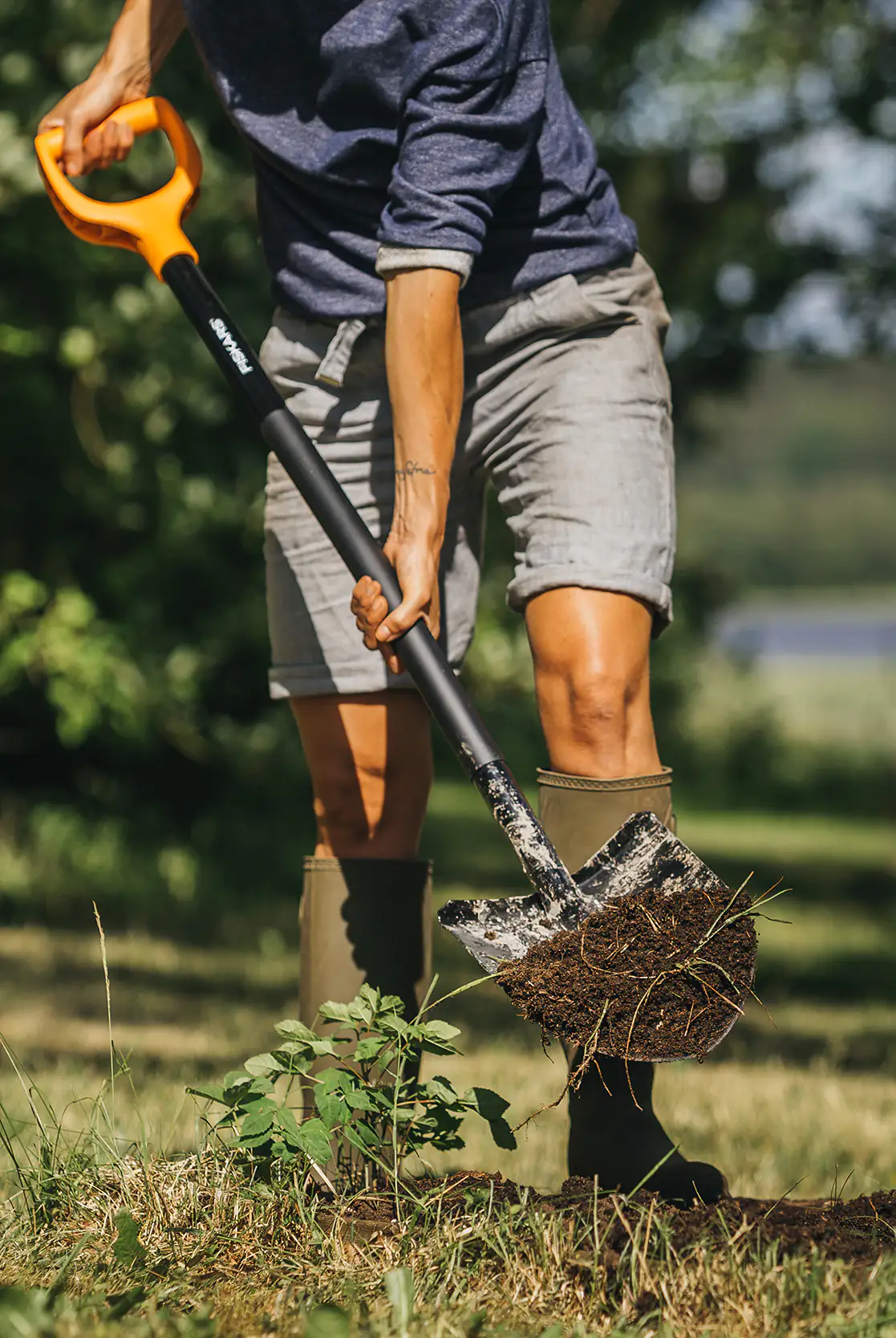 Fiskars Spaten Solid spitz