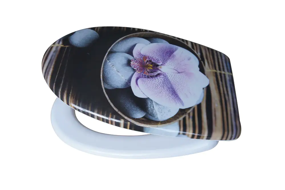 Primaster WC-Sitz mit Absenkautomatik Orchidee weiß Primaster WC-Sitz mit Absenkautomatik Orchidee weiß
