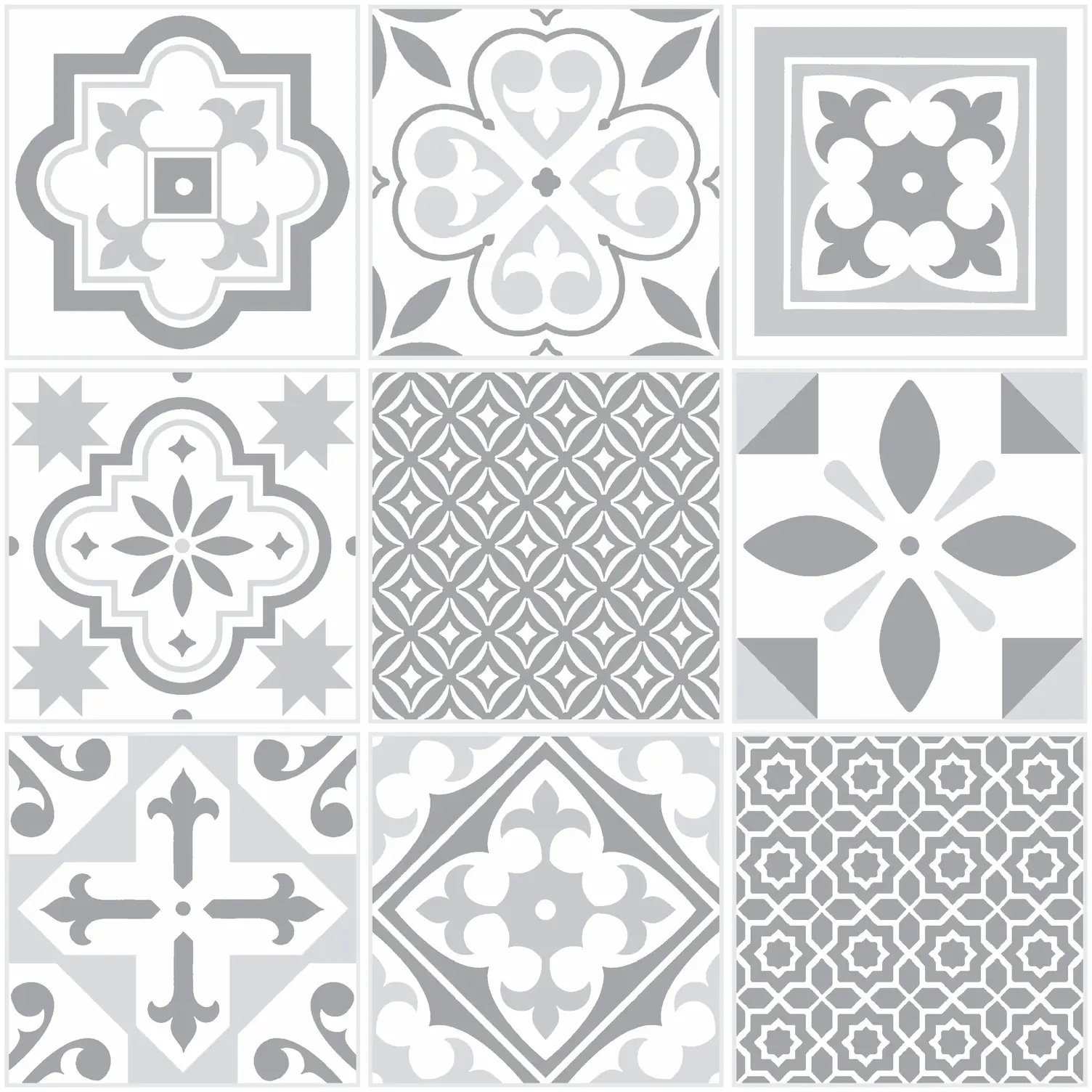 d-c-fix Bodenfliesen selbstklebend Oriental Tiles im 11er Set 30,5 cm x 30,5 cm