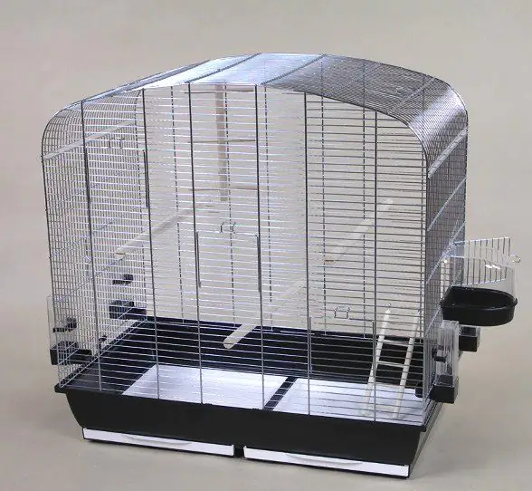 Ollesch Vogelheim Sara schwarz 78x47,5x79 cm, mit Zubehör