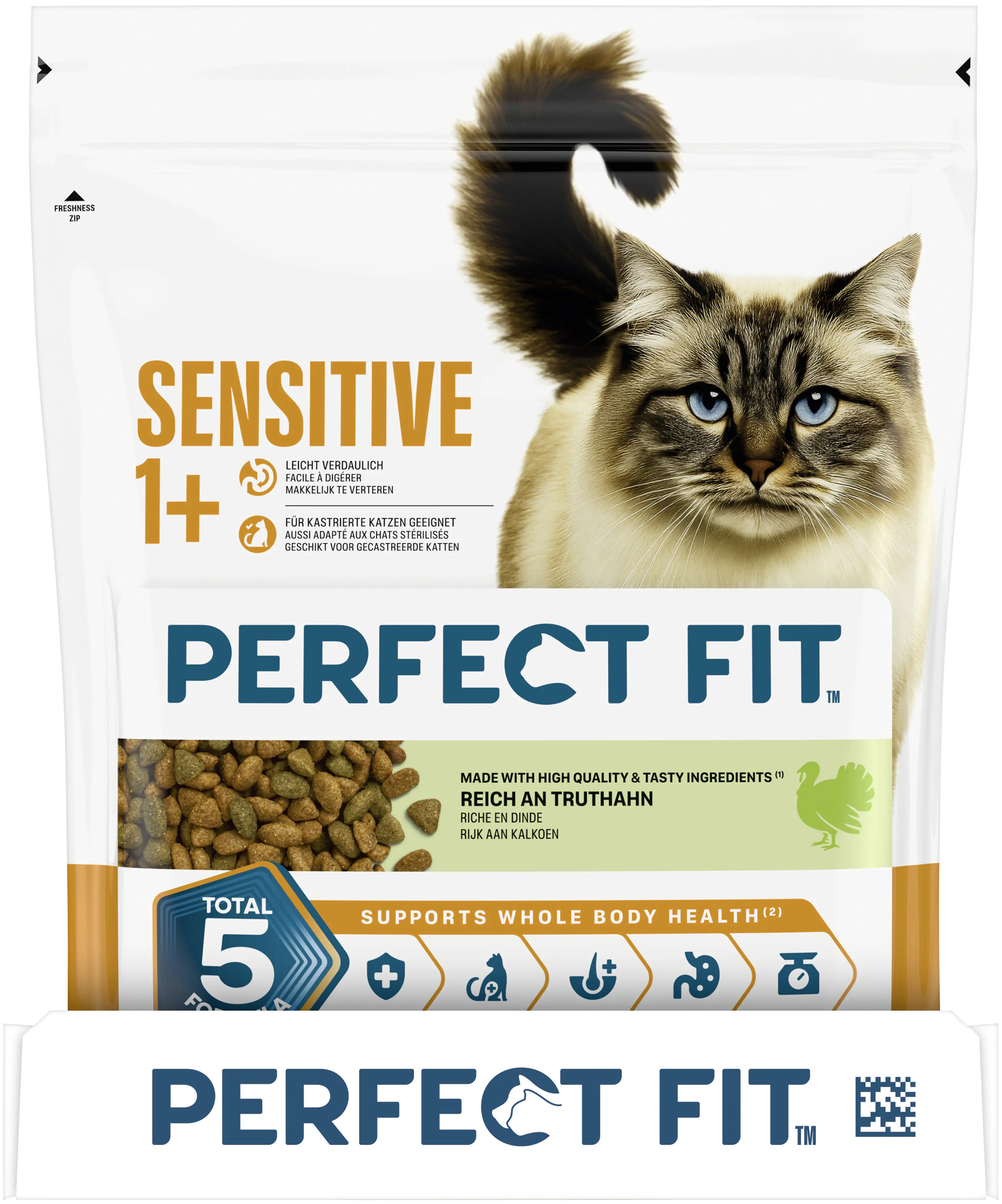 Perfect Fit Sensitive 1+ mit Truthahn Katzenfutter 750g