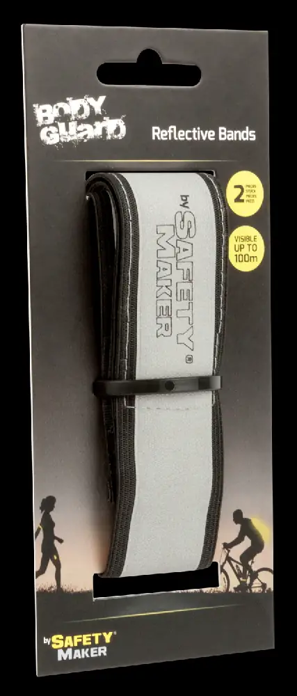 9001778445261_003 Walser Reflektor Band in silber-schwarz - 1 Paar 2-teilig