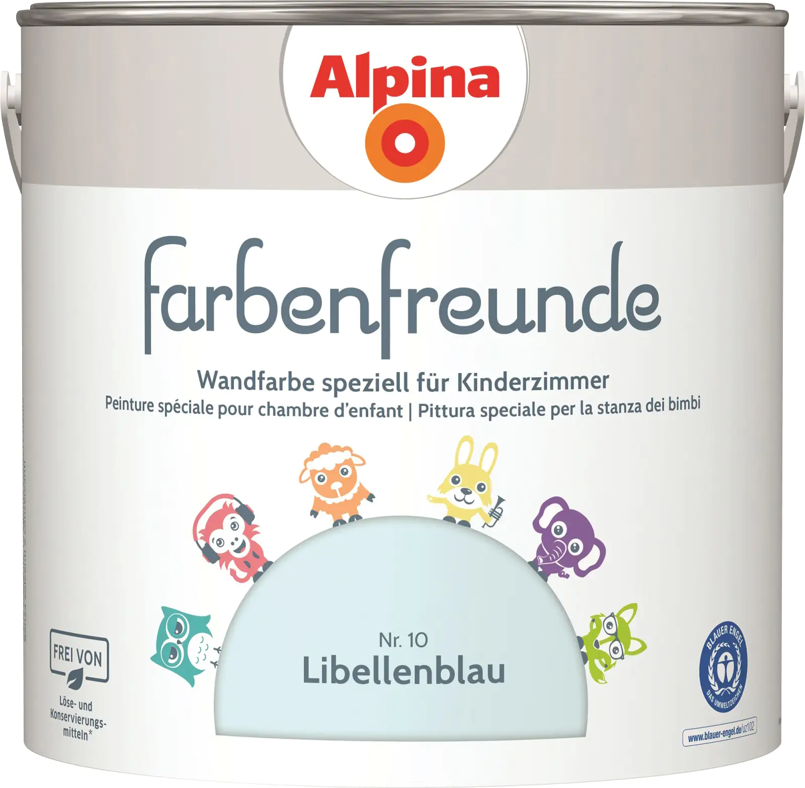 Alpina Farbenfreunde Nr. 10 libellenblau 2,5 L matt Alpina Farbenfreunde Nr. 10 libellenblau 2,5 L matt