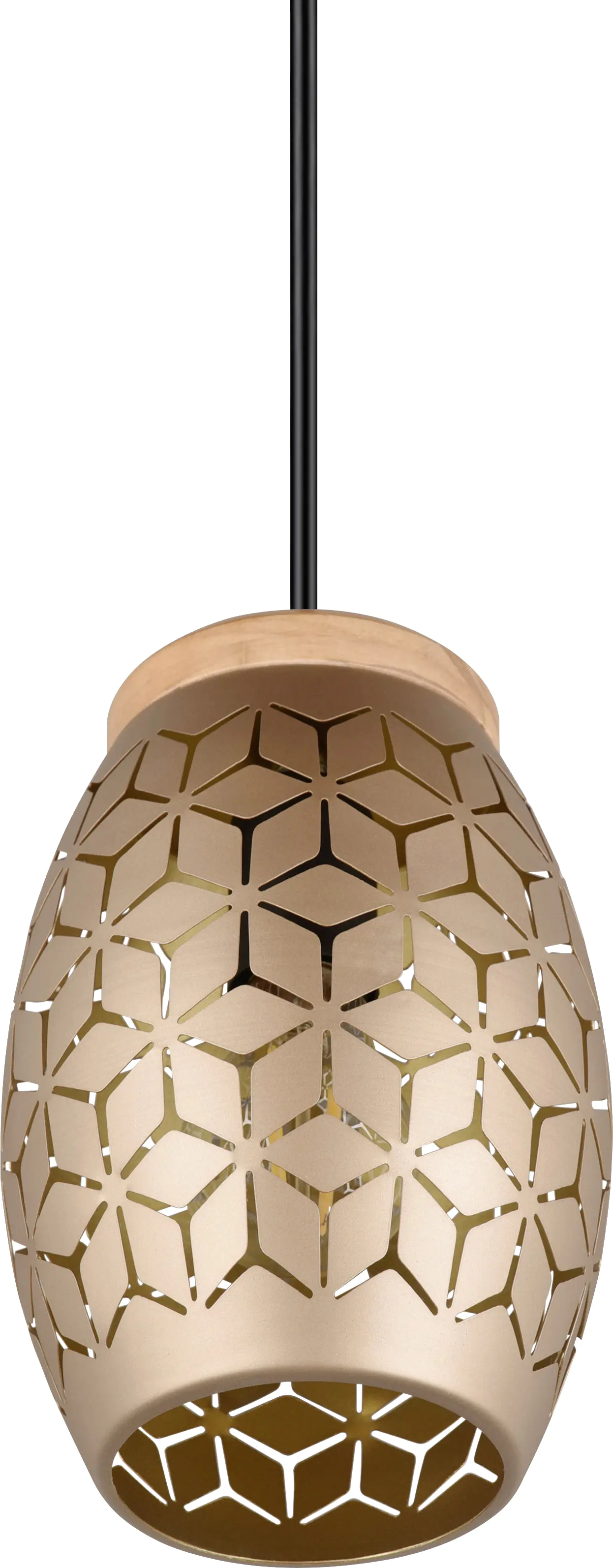 Trio Leuchten Pendelleuchte Bidar E27, beige, Metall