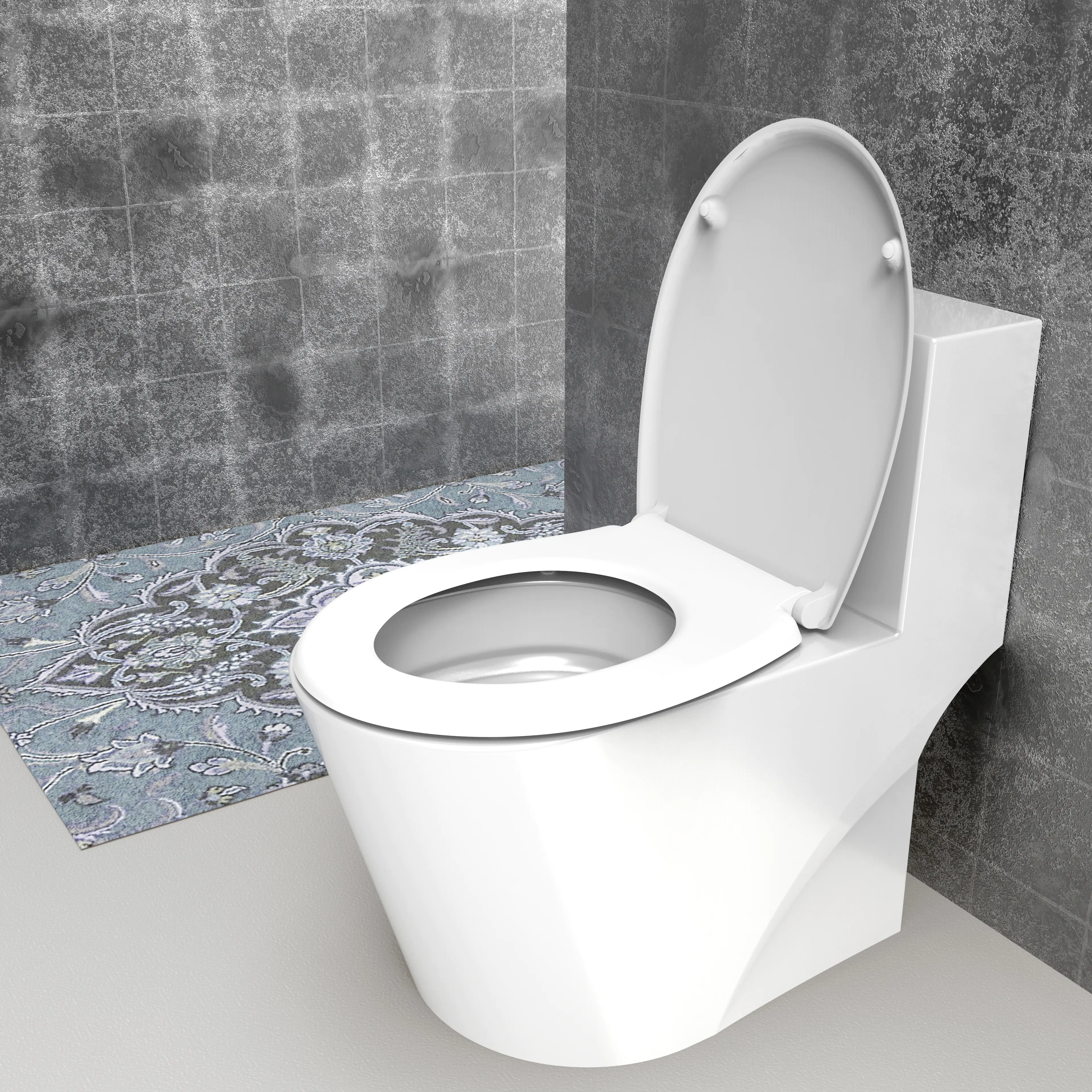 Duschwell Duroplast WC-Sitz Lilie