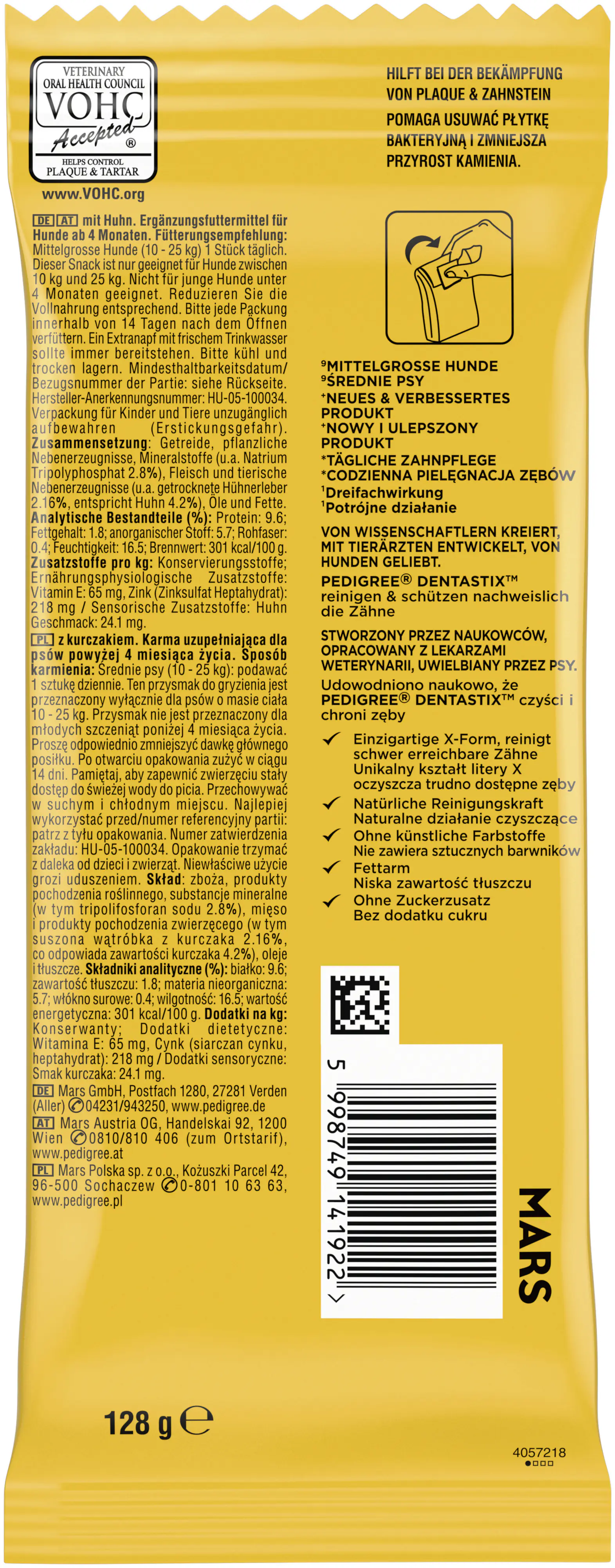 Pedigree Dentastix Adult Daily Oral Care Hundesnack 5 Stück
