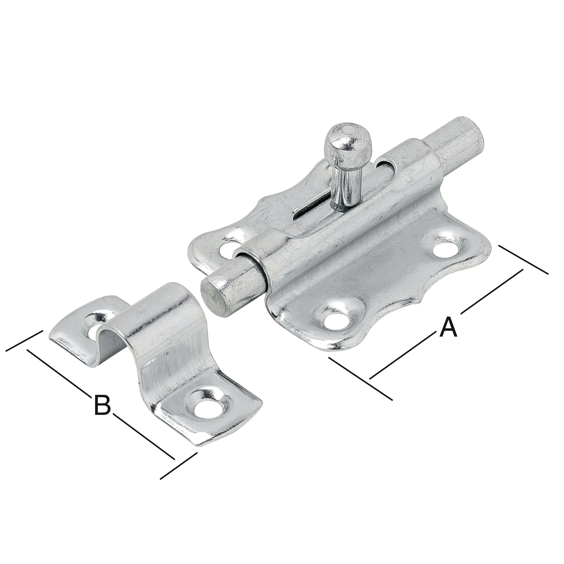 Vormann Grendelriegel verzinkt 35 x 35 mm