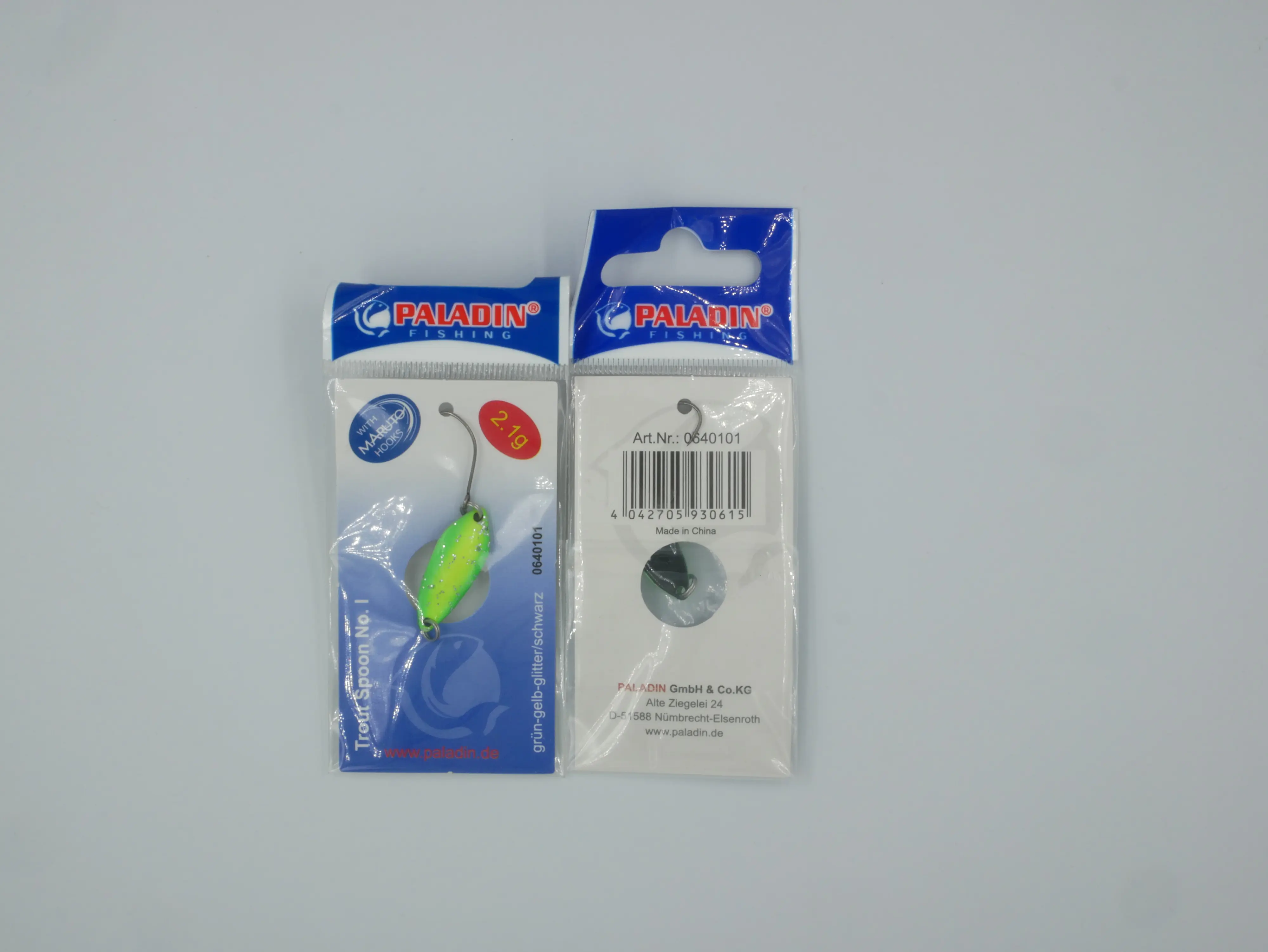 Paladin Trout Spoon I grün-gelb-glitter schwarz 2,1g