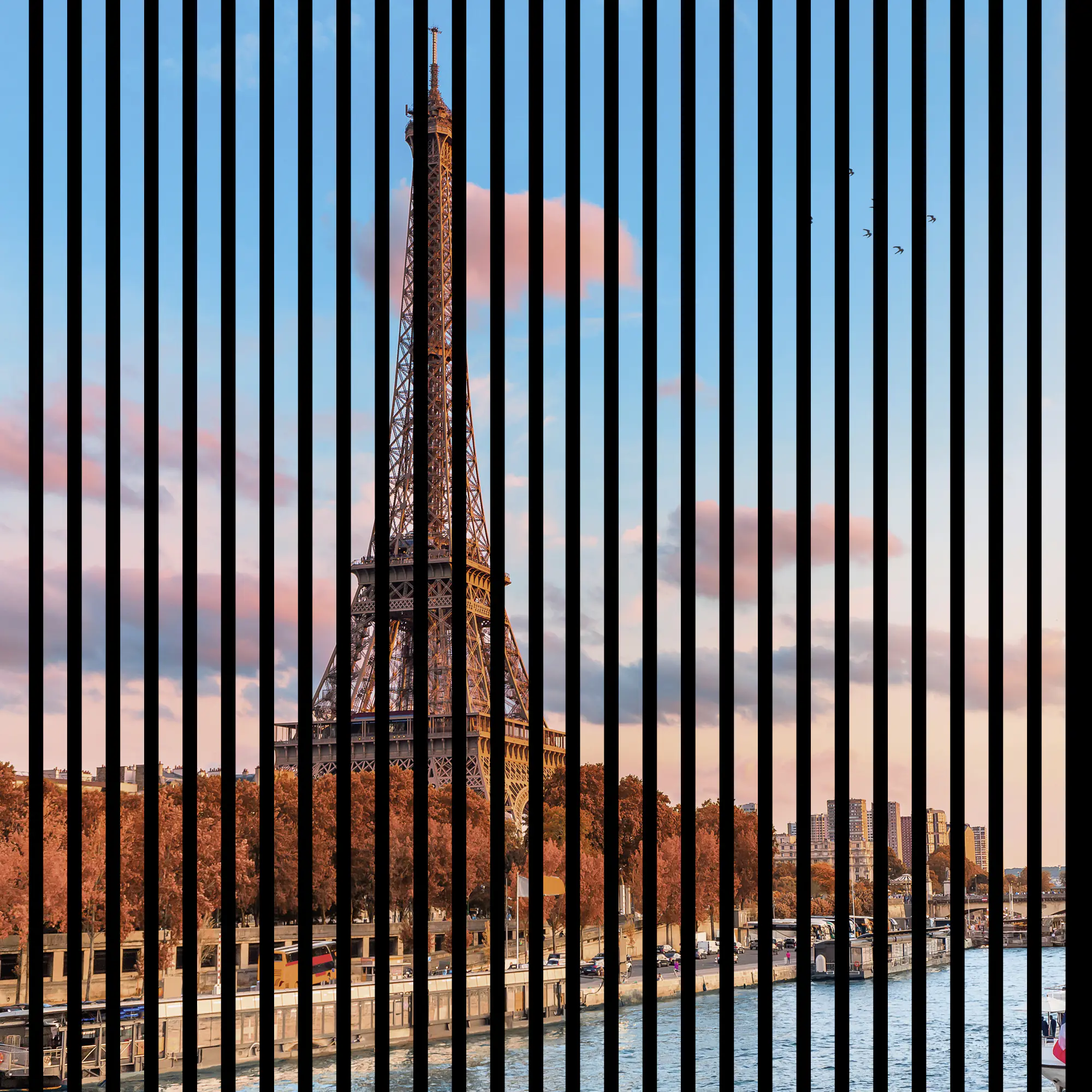 Neuhofer Akustikpaneele Eifelturm 119,5 x 113,3 x 1,9 cm